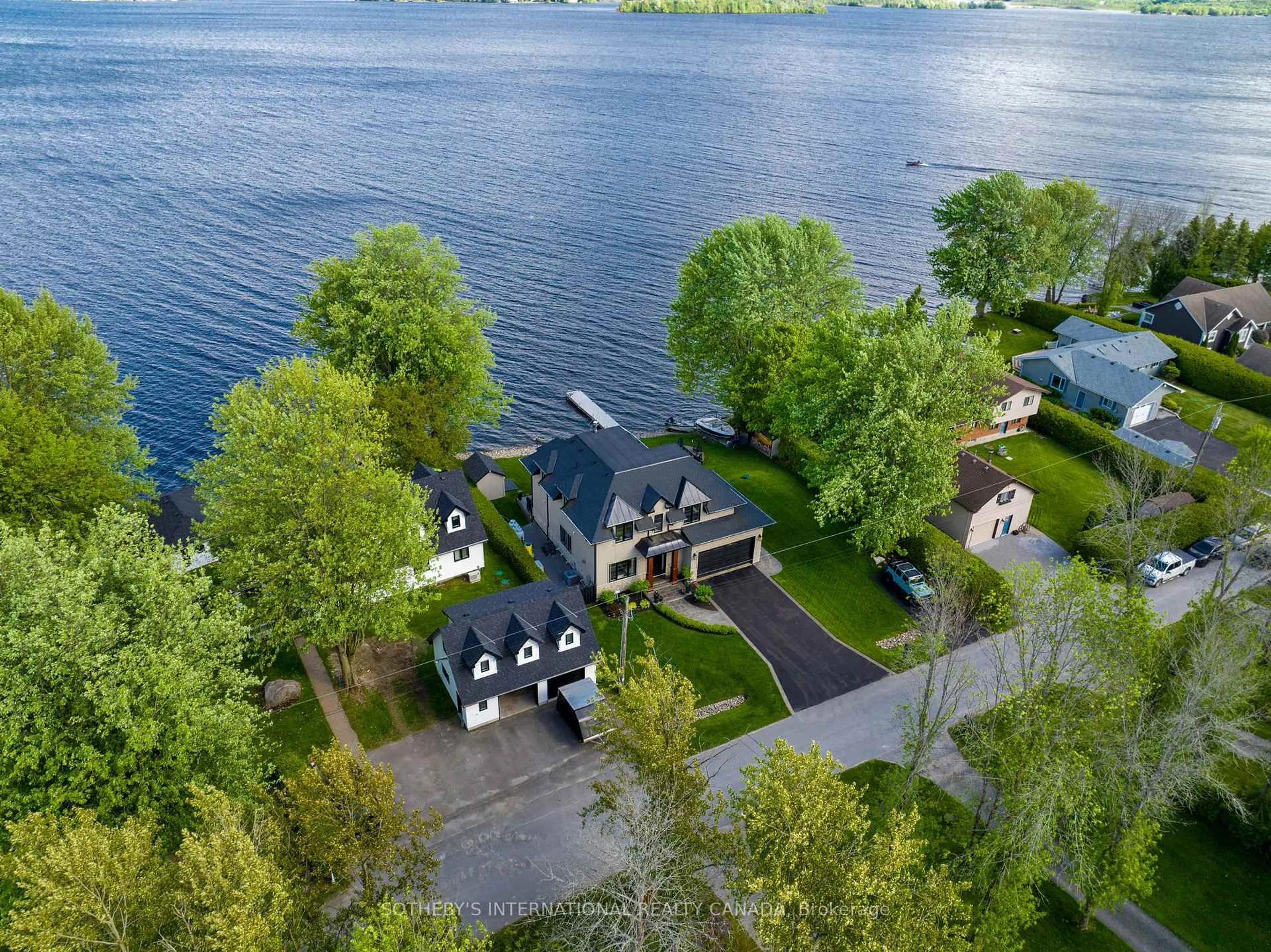 A pic from outside/outdoor area/front of a property/back of a property/a pic from drone, water/lake/river/ocean view for 137 Stinsons Bay Rd, Kawartha Lakes Ontario K0M 1N0