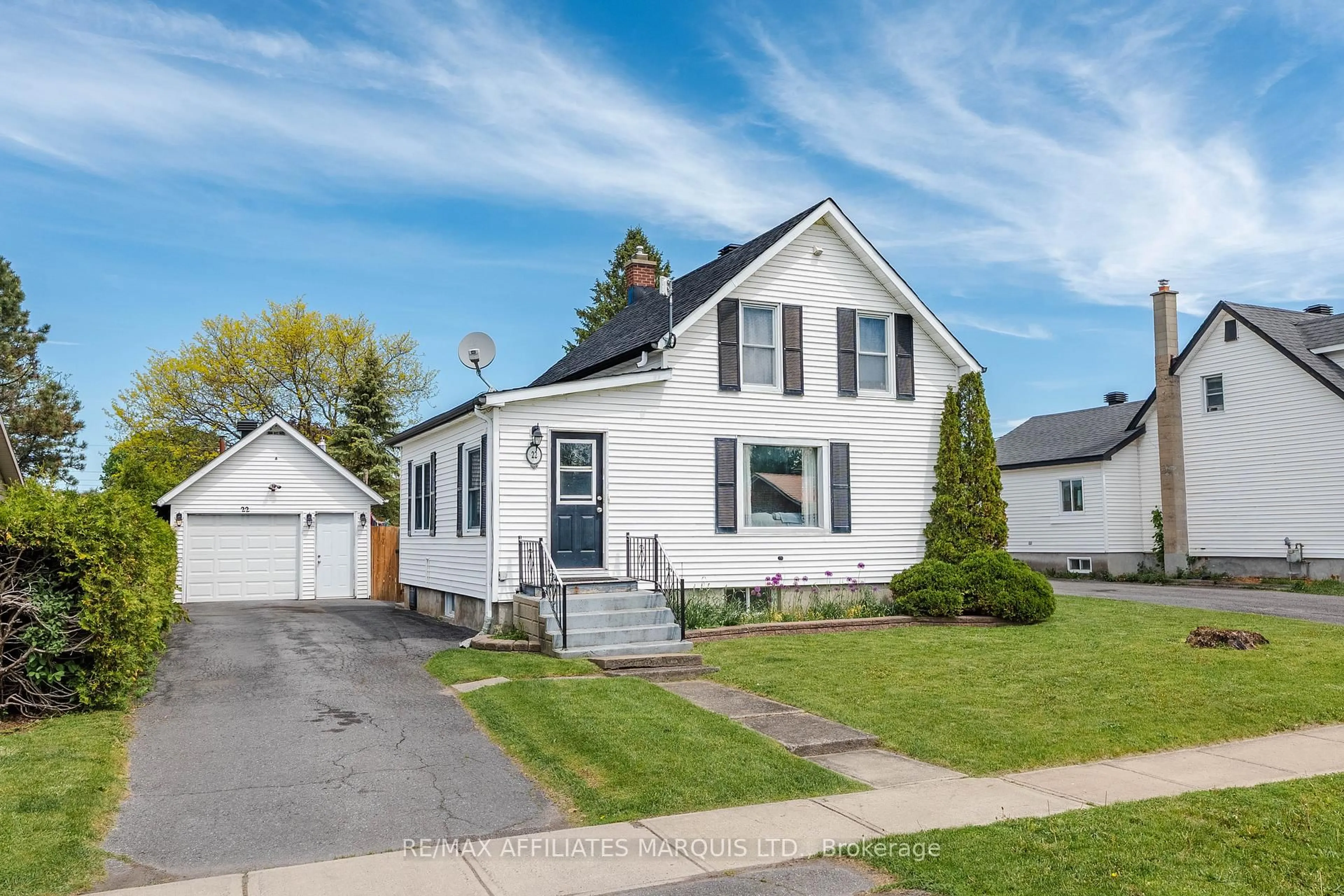 Home with vinyl exterior material, street for 22 Frost Ave, South Stormont Ontario K0C 1P0