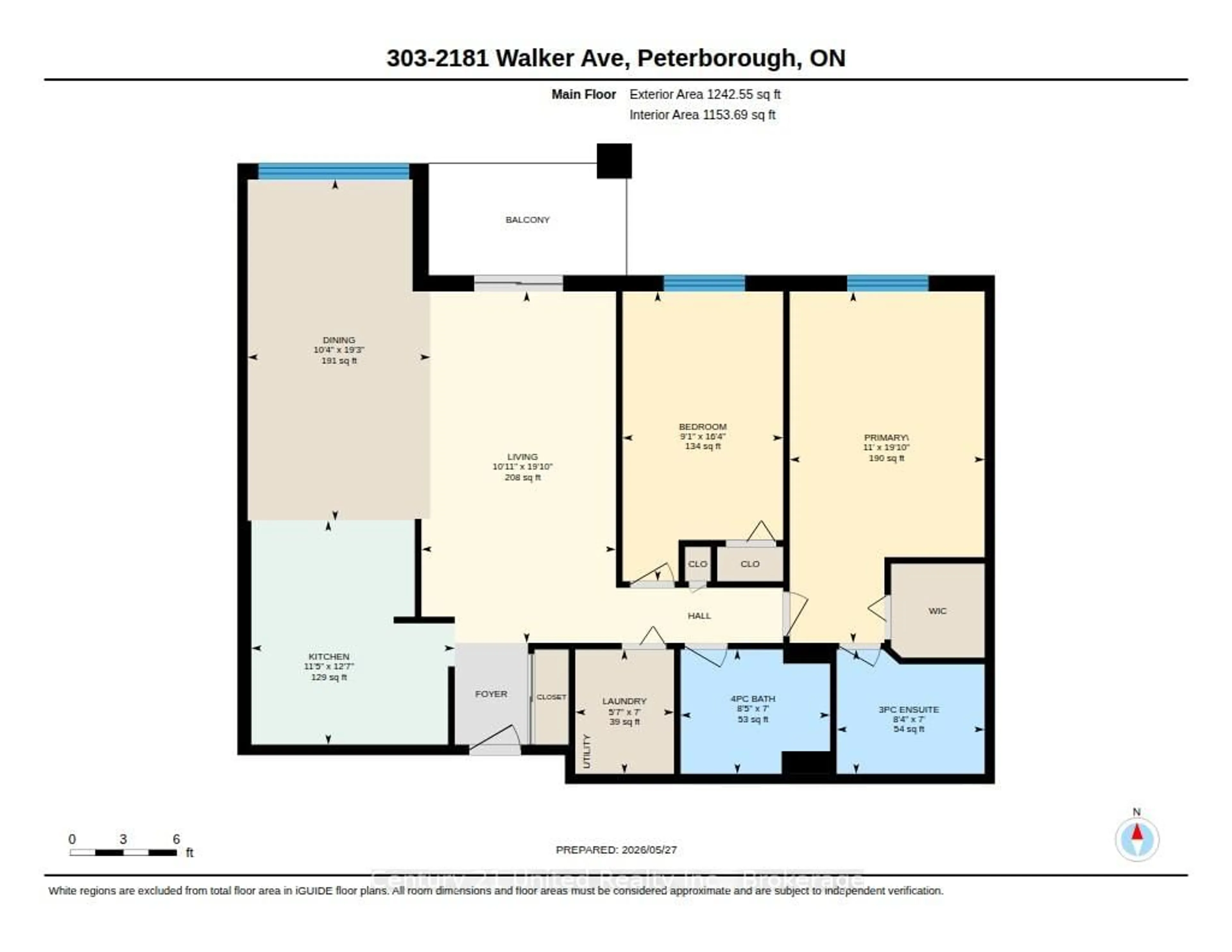 Floor plan for 2181 Walker Ave #303, Peterborough Ontario K9L 1T6