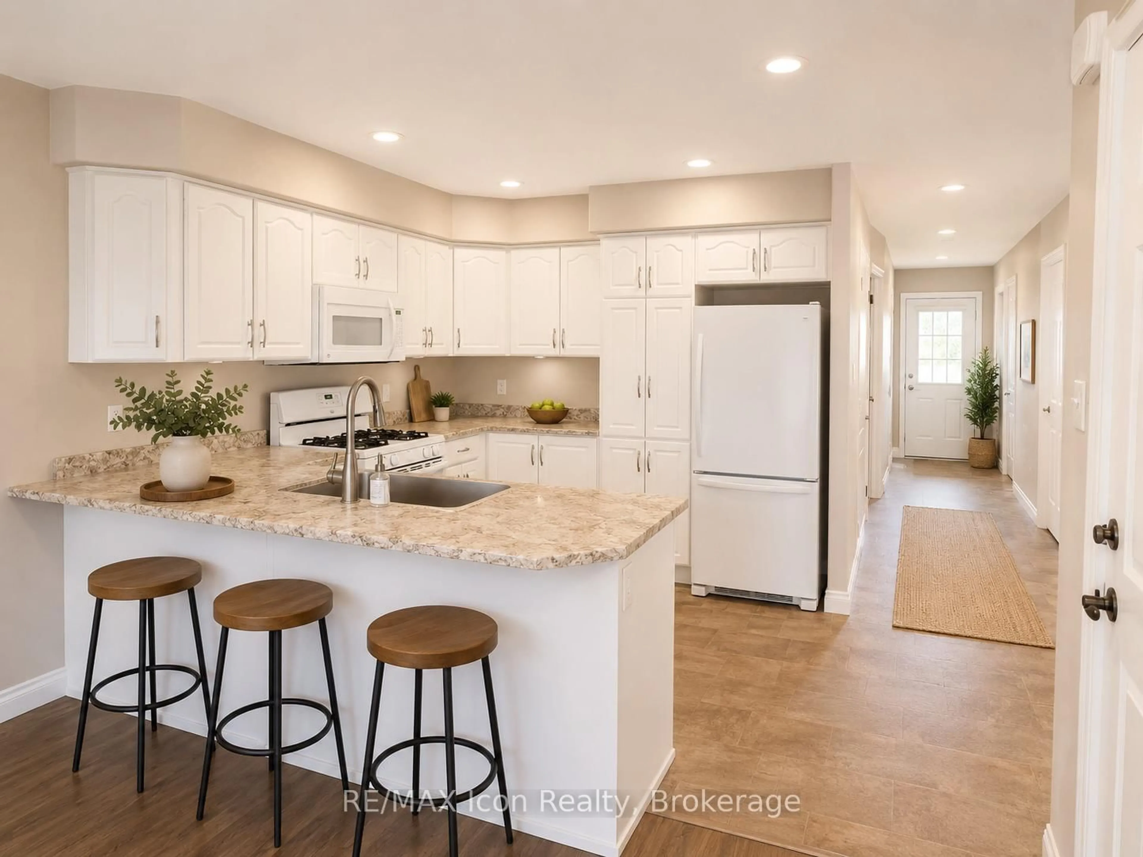 Open concept kitchen, ceramic/tile floor for 107 Third St, West Nipissing Ontario P2B 3E1