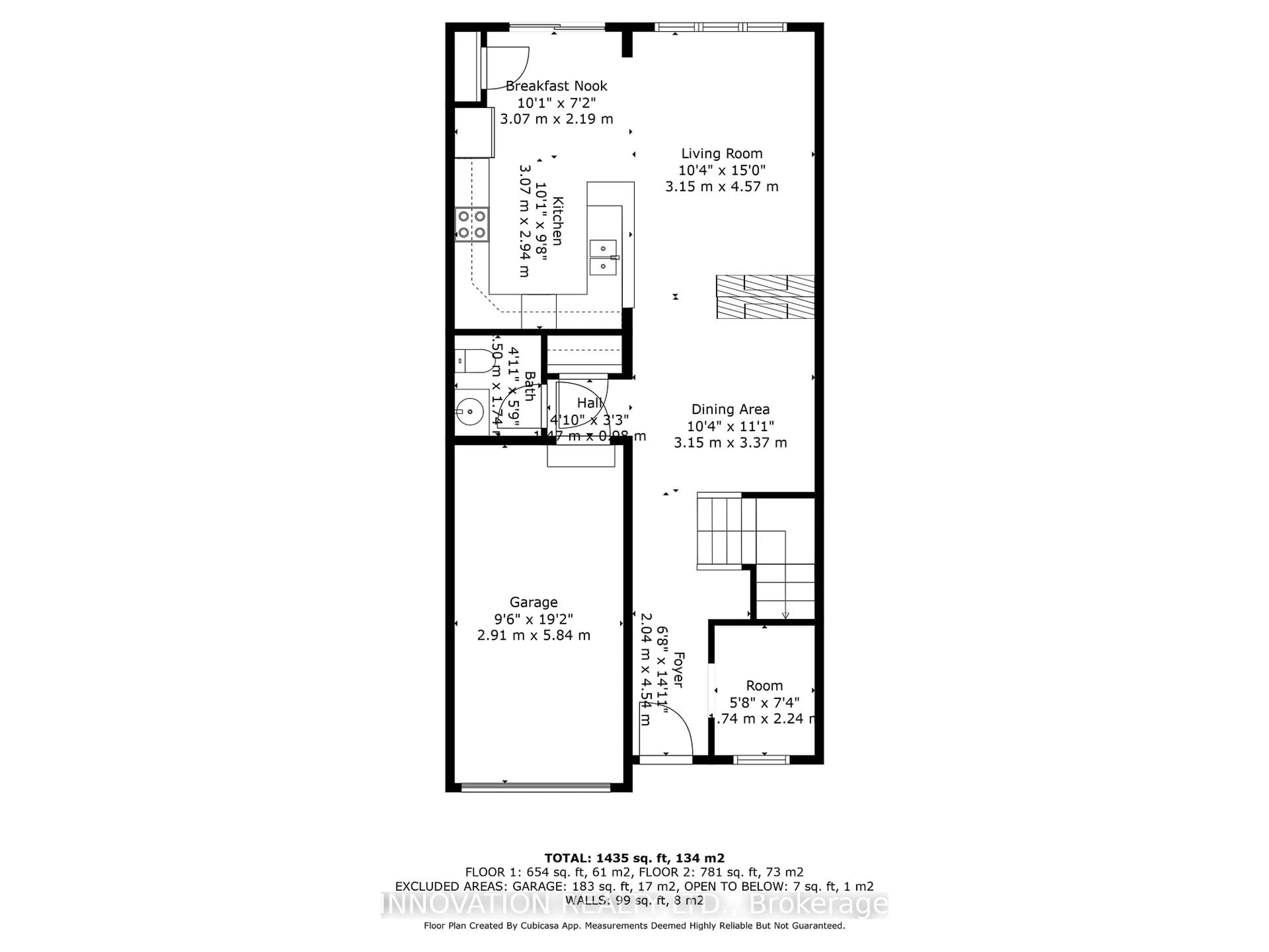 Floor plan for 389 Rouncey Rd, Ottawa Ontario K2V 0K4