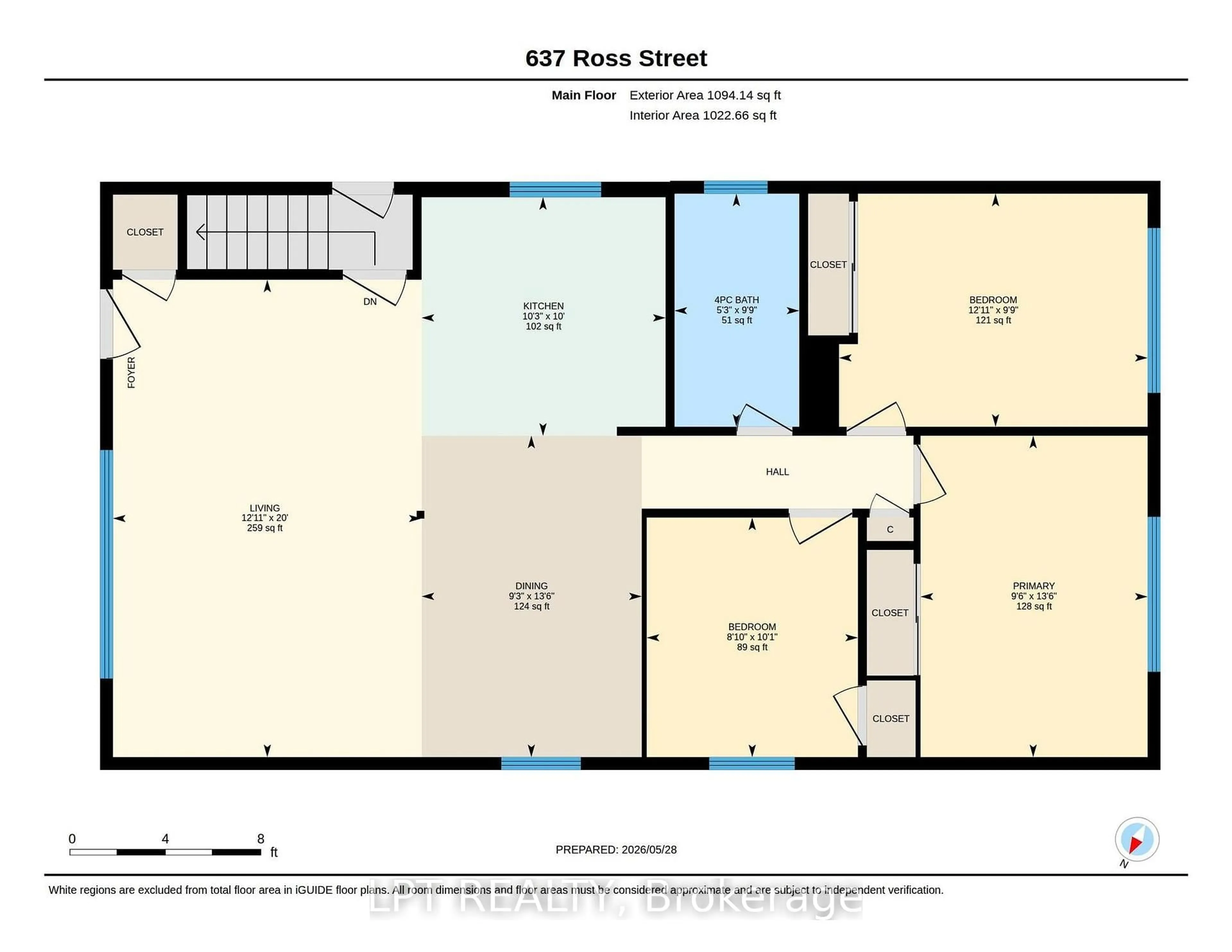Floor plan for 637 Ross St, London East Ontario N5Y 3V8