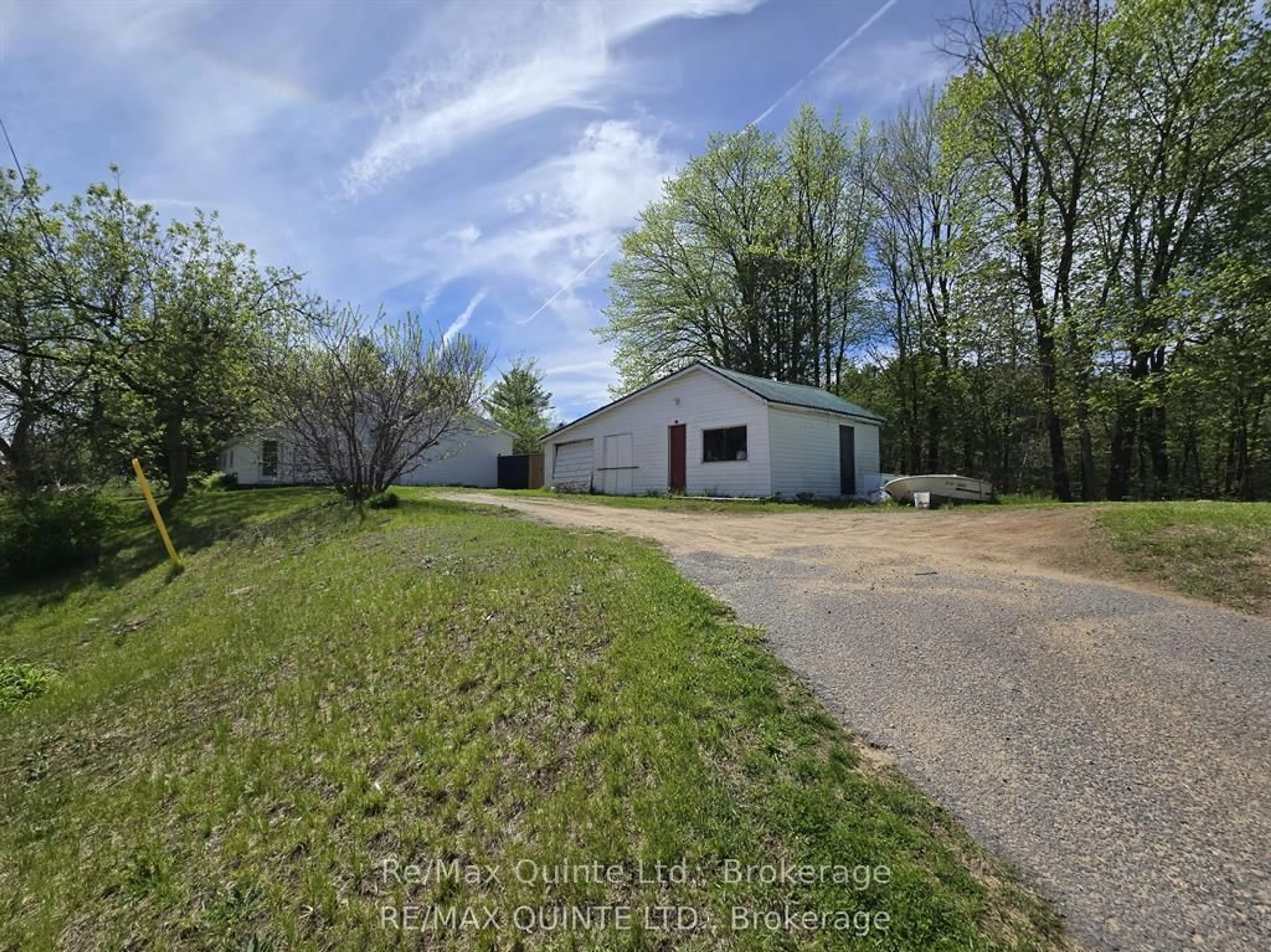 A pic from outside/outdoor area/front of a property/back of a property/a pic from drone, street for 112959 Highway 7 Highway, Kaladar Ontario K0H 1Z0