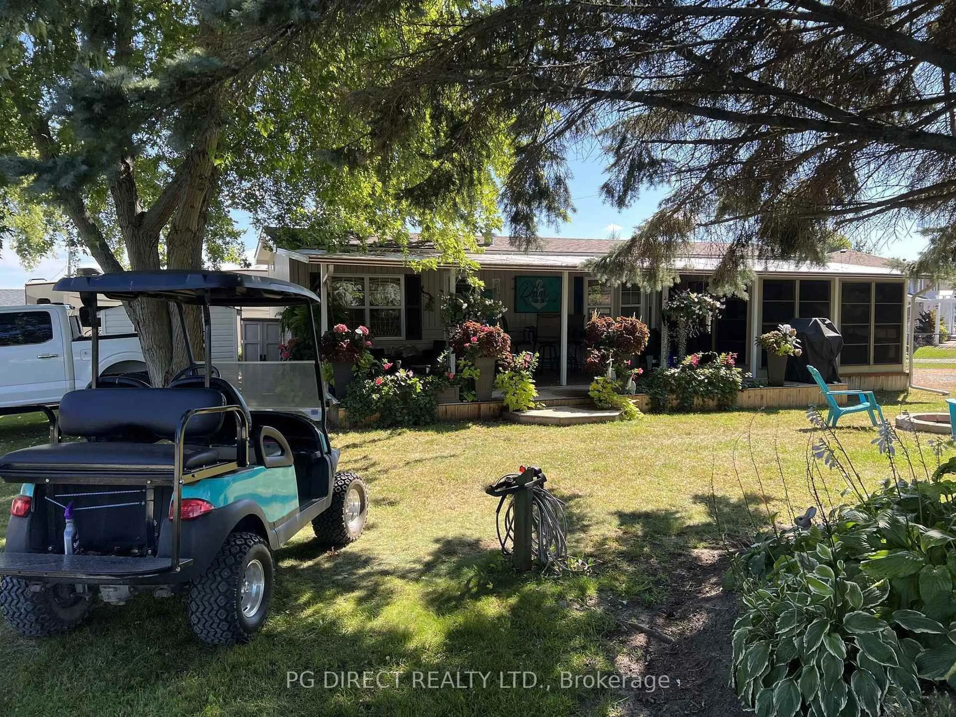 A pic from outside/outdoor area/front of a property/back of a property/a pic from drone, street for 97 Carter Rd #Site #38, Quinte West Ontario K0K 1L0