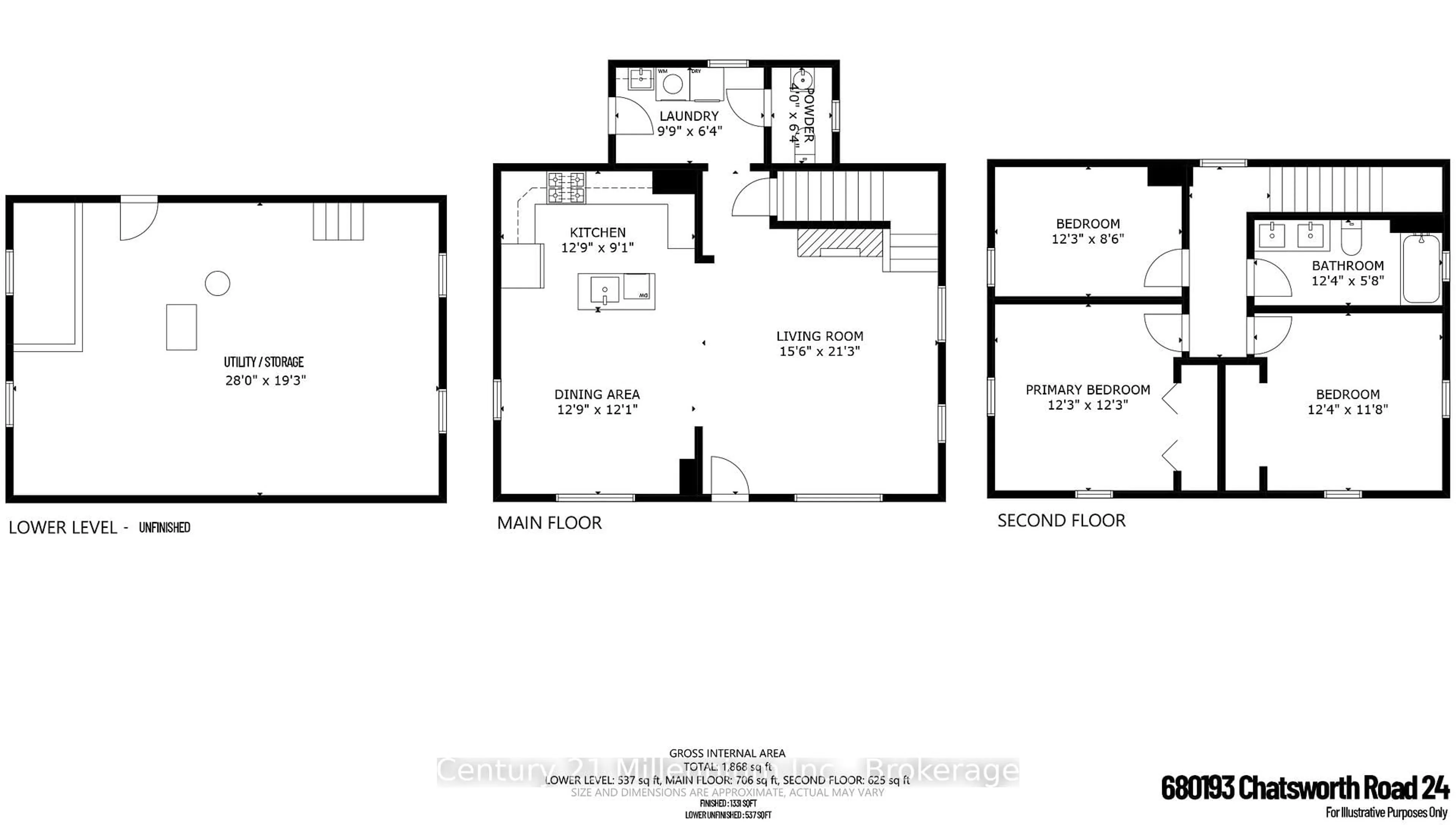 Floor plan for 680193 Chatsworth Road 24, Chatsworth Ontario N0H 1R0