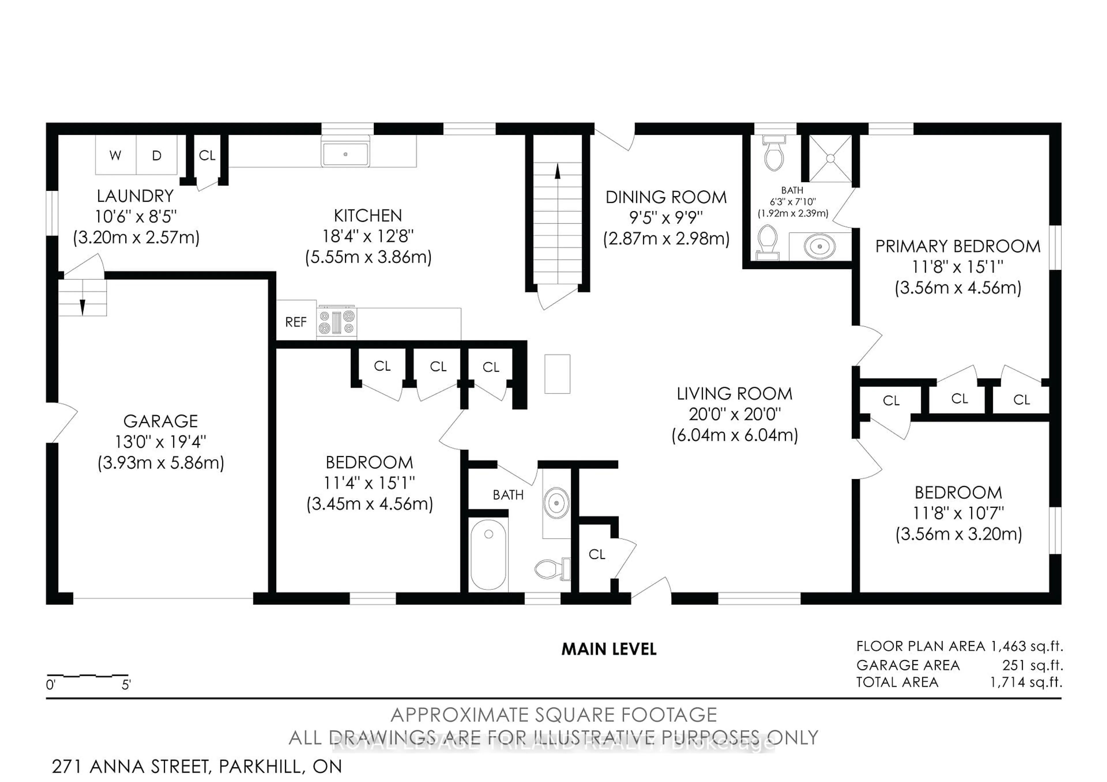 Floor plan for 271 Anna St, North Middlesex Ontario N0M 2K0