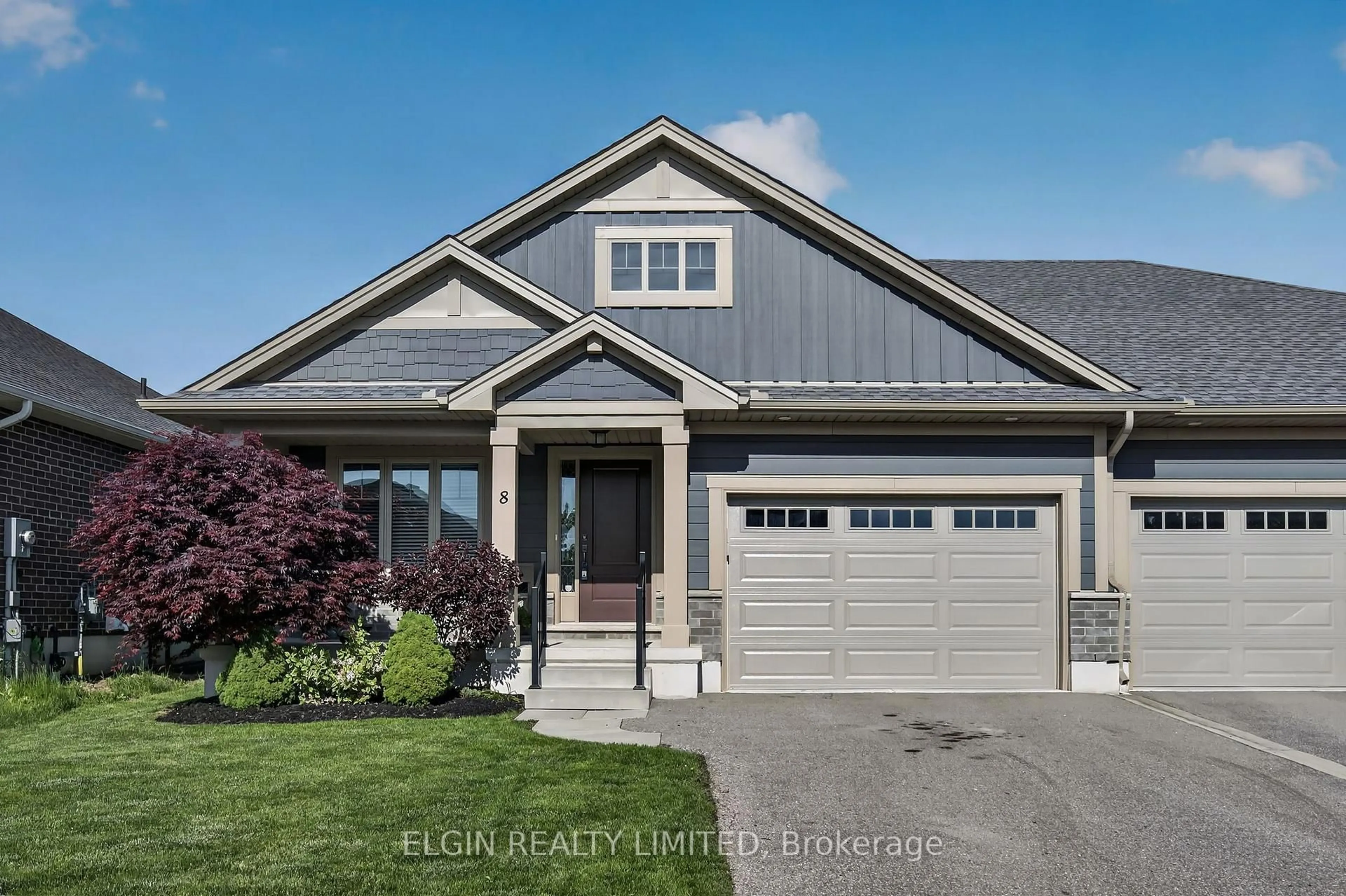 Home with vinyl exterior material, street for 8 Ashberry Pl, St. Thomas Ontario N5R 0H7