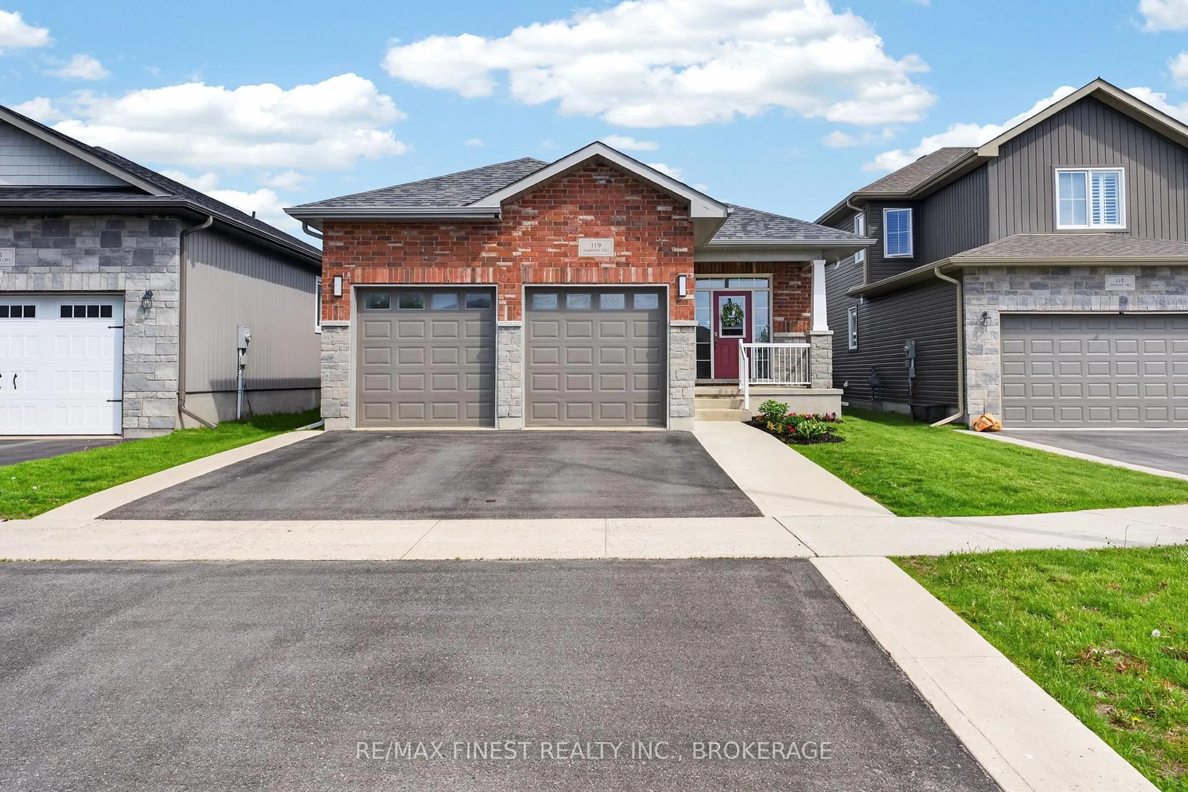 Home with brick exterior material, street for 119 Champagne Cres, Loyalist Ontario K7N 0B5