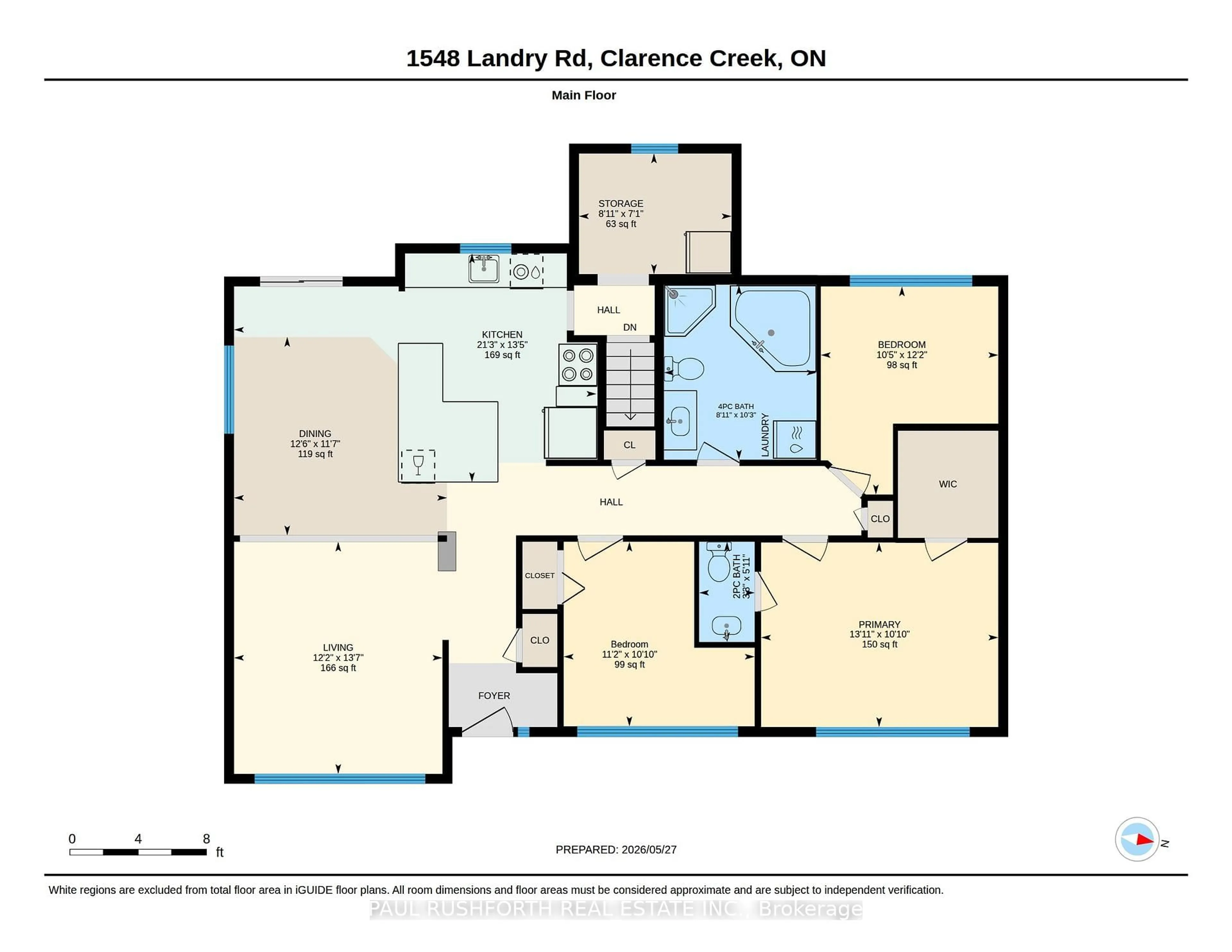 Floor plan for 1548 Landry Rd, Clarence-Rockland Ontario K0A 1N0