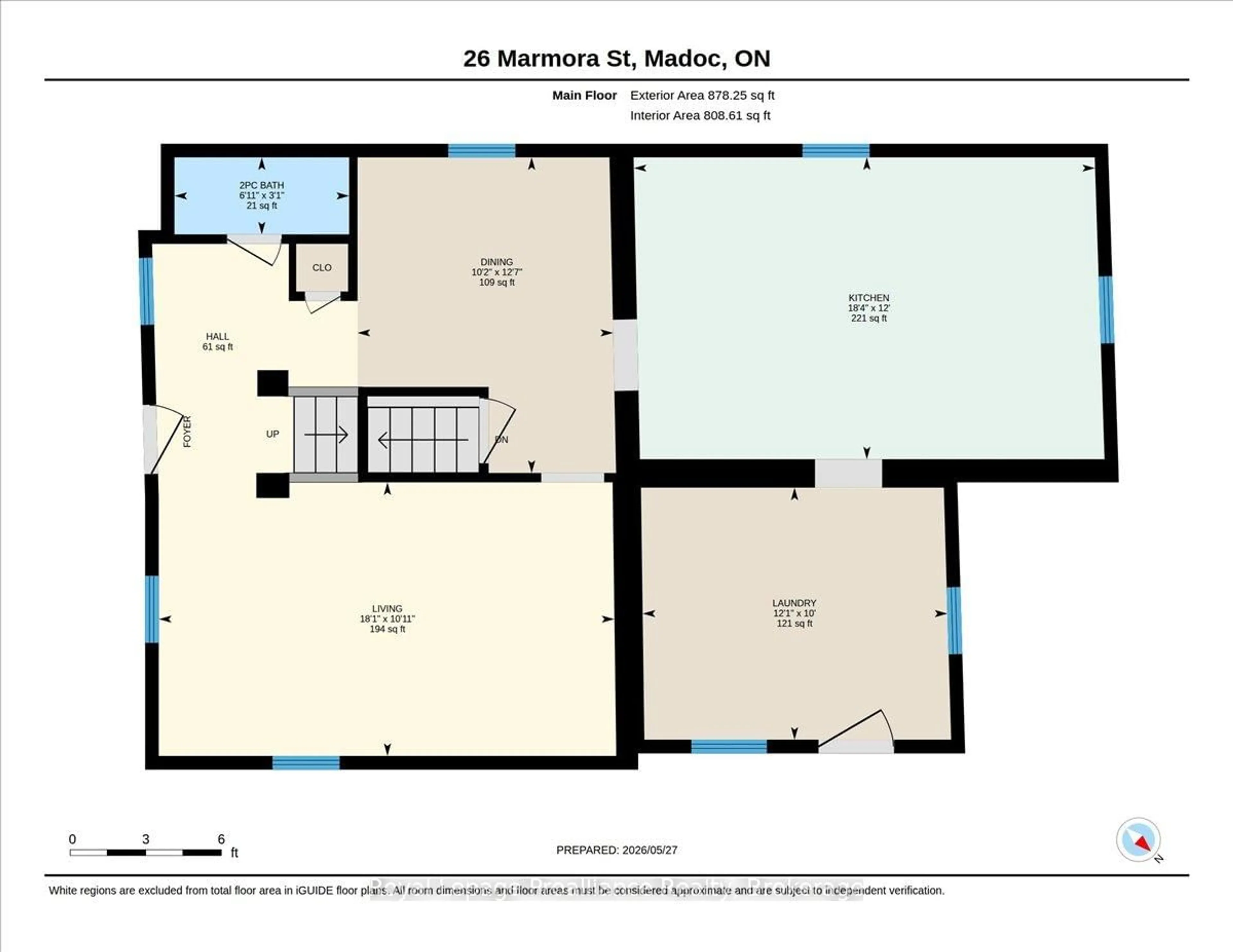 Floor plan for 26 Marmora St, Madoc Ontario K0K 2K0