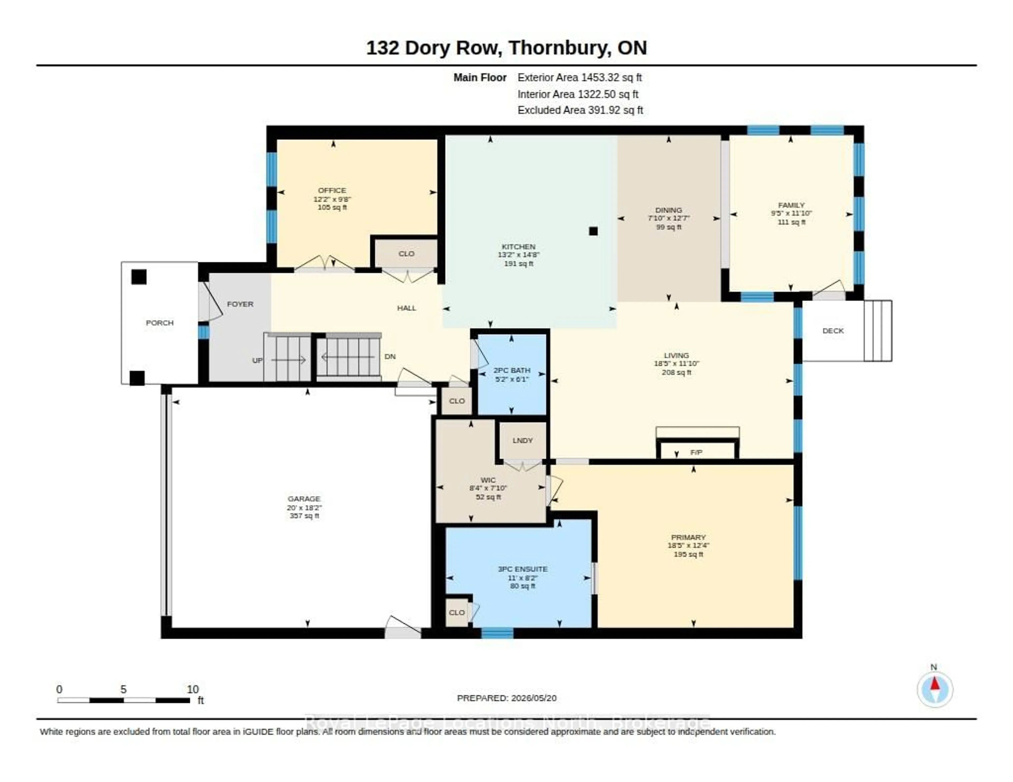 Floor plan for 132 Dory Row, Blue Mountains Ontario N0H 2P0