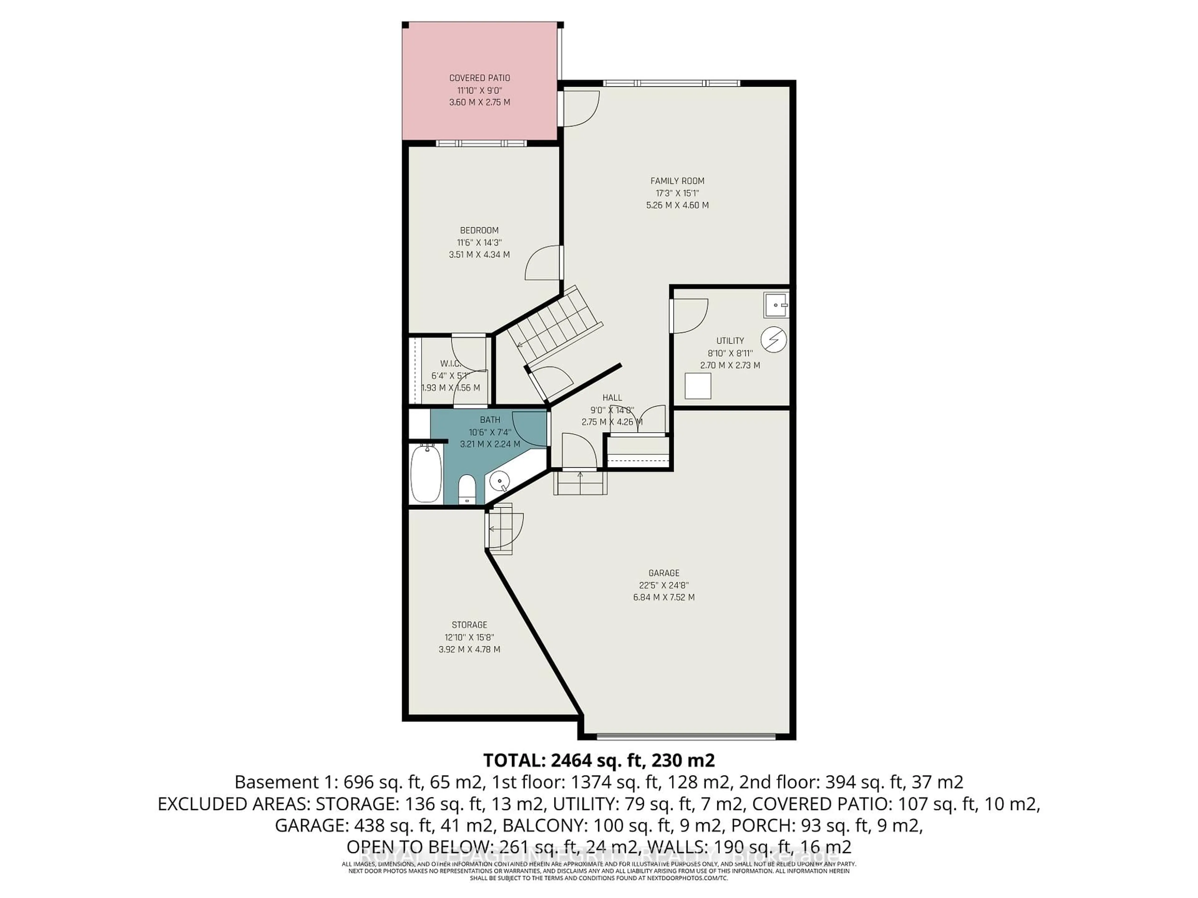 Floor plan for 15 Marsh Sparrow Private, Kanata Ontario K2K 3P1