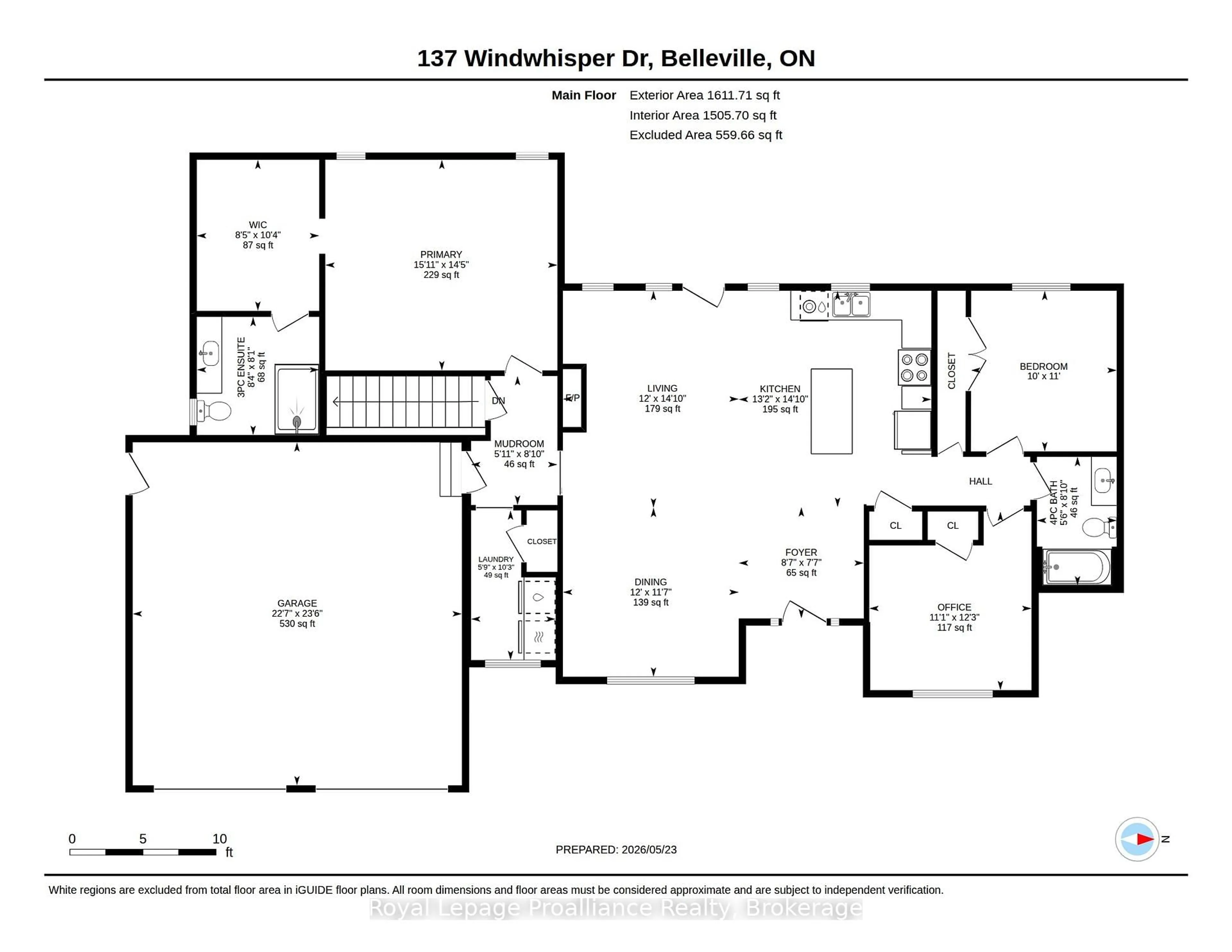 Floor plan for 137 WINDWHISPER Dr, Belleville Ontario K0K 2V0