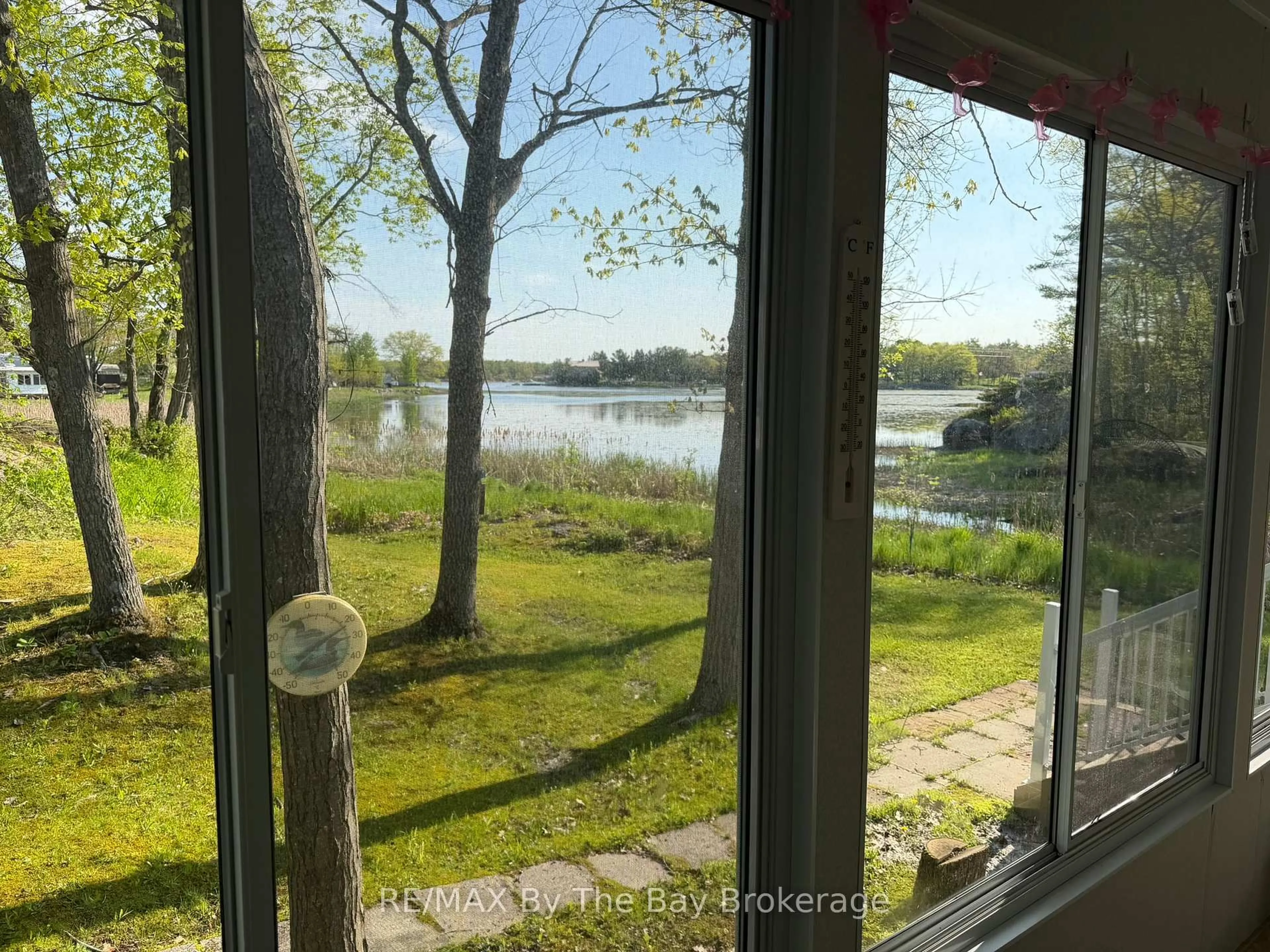 A pic from outside/outdoor area/front of a property/back of a property/a pic from drone, water/lake/river/ocean view for 170 Linton Rd #55, Georgian Bay Ontario L0K 1S0