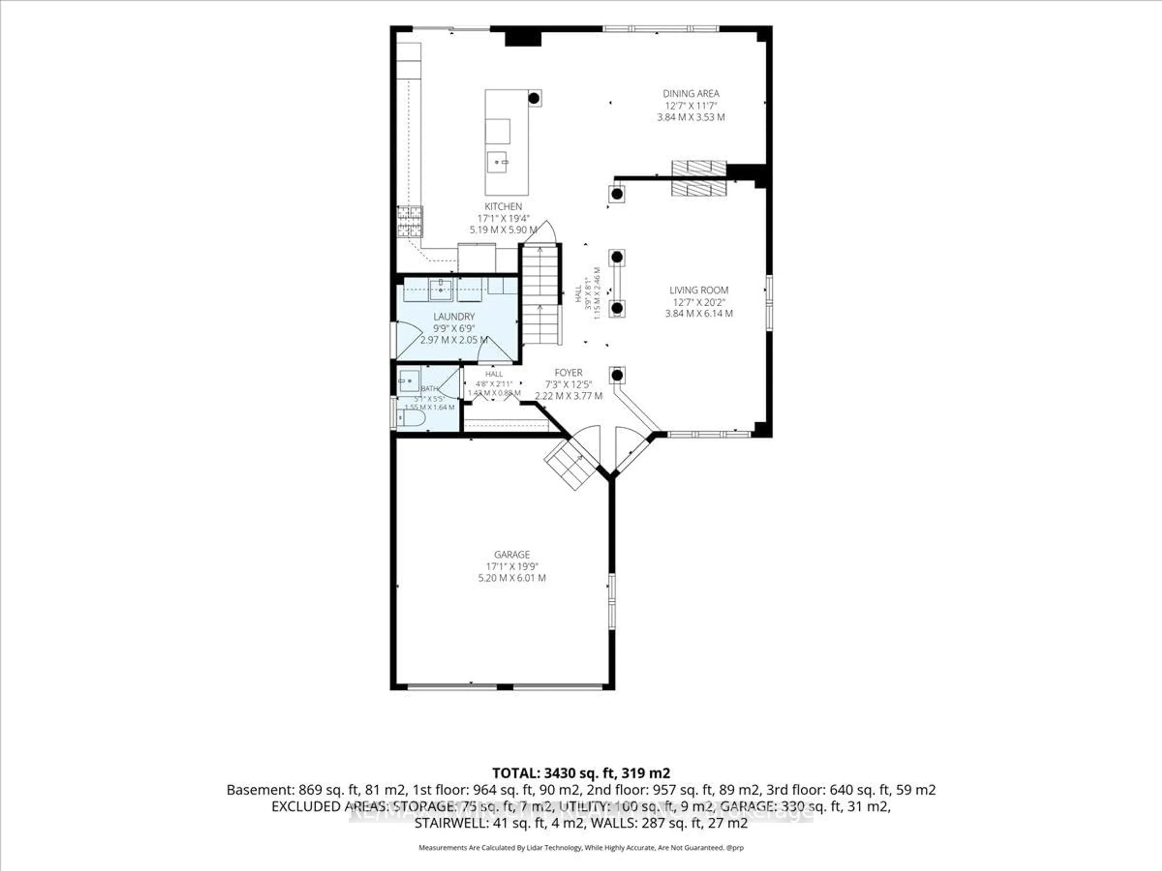 Floor plan for 151 Decaro Cres, Cambridge Ontario N3C 4M4