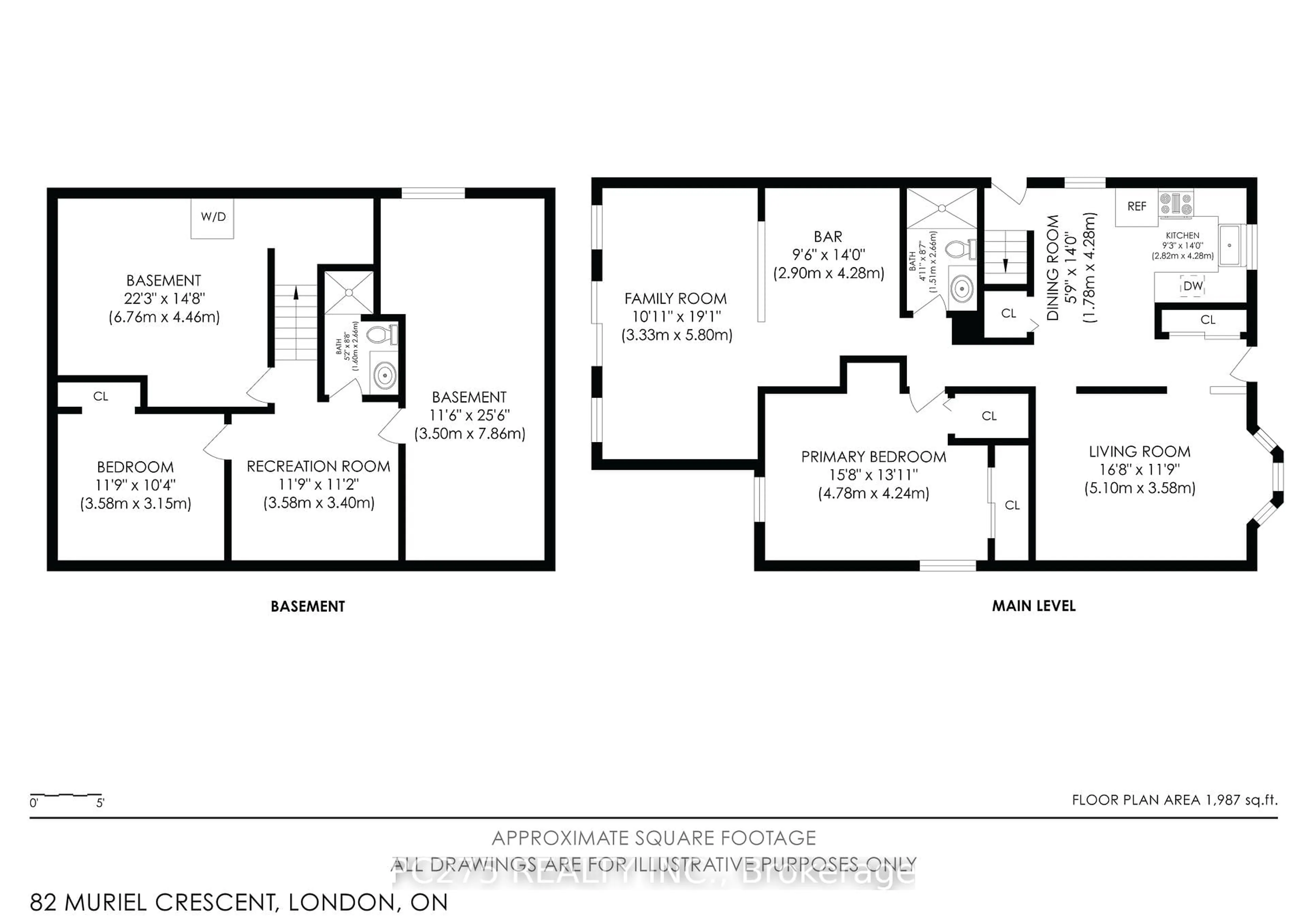 Floor plan for 82 Muriel Cres, London South Ontario N6E 2K5