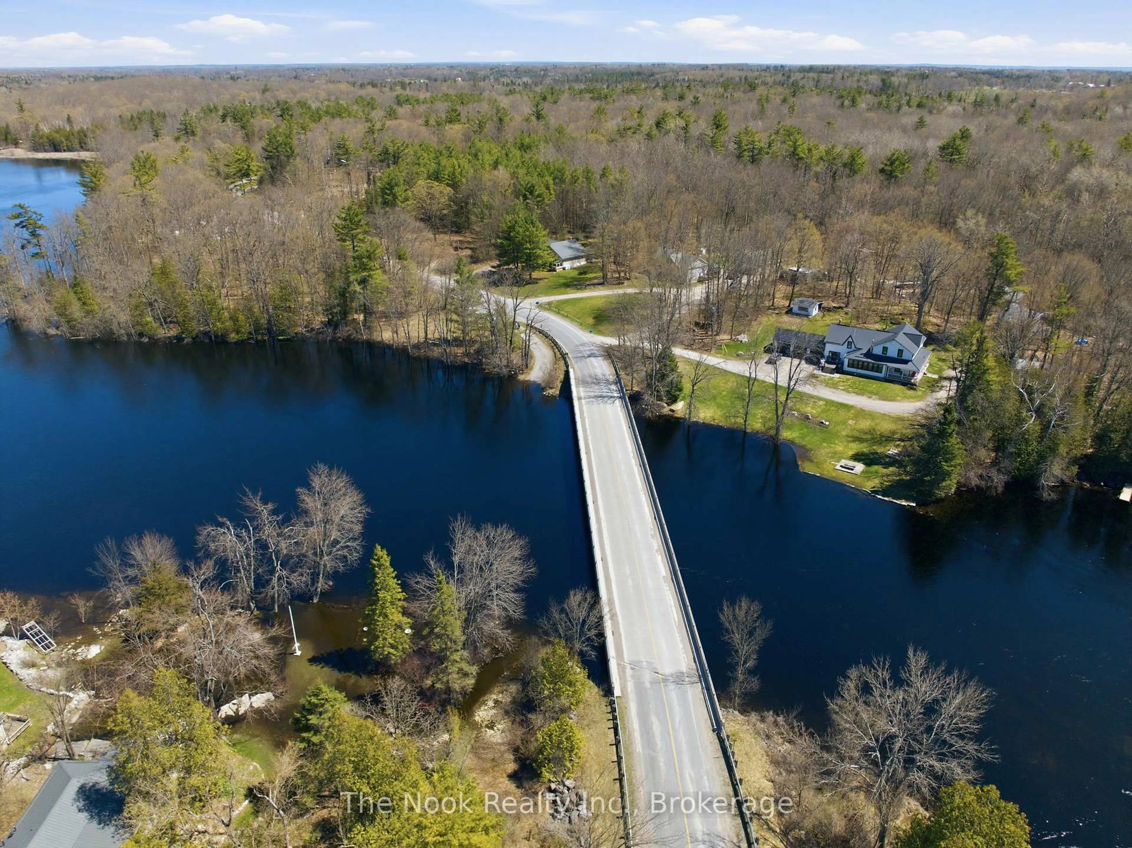A pic from outside/outdoor area/front of a property/back of a property/a pic from drone, water/lake/river/ocean view for 844 Rylstone Rd, Trent Hills Ontario K0L 2M0