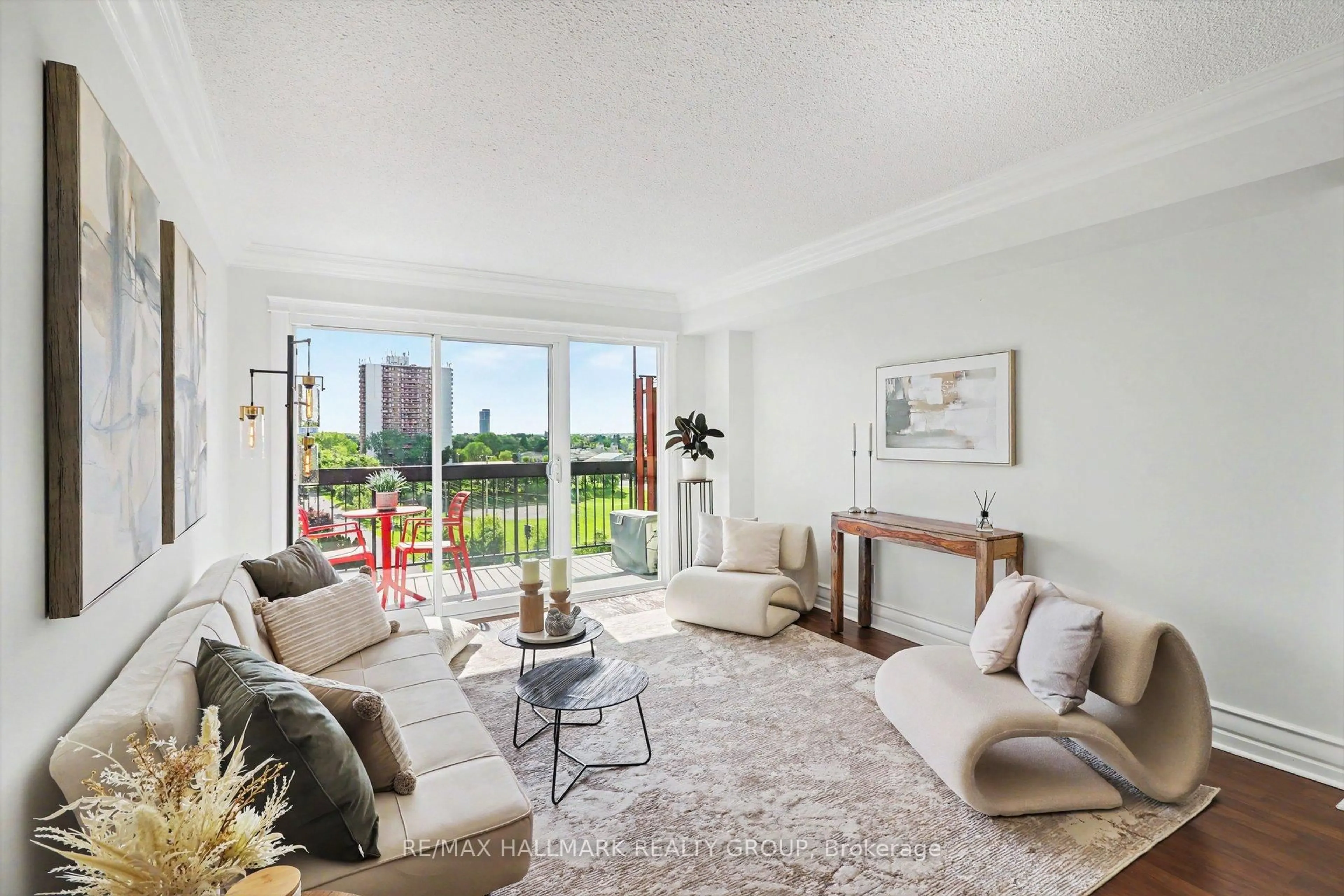 Living room with furniture, unknown for 158C McArthur Ave #907, Ottawa Ontario K1L 8E7