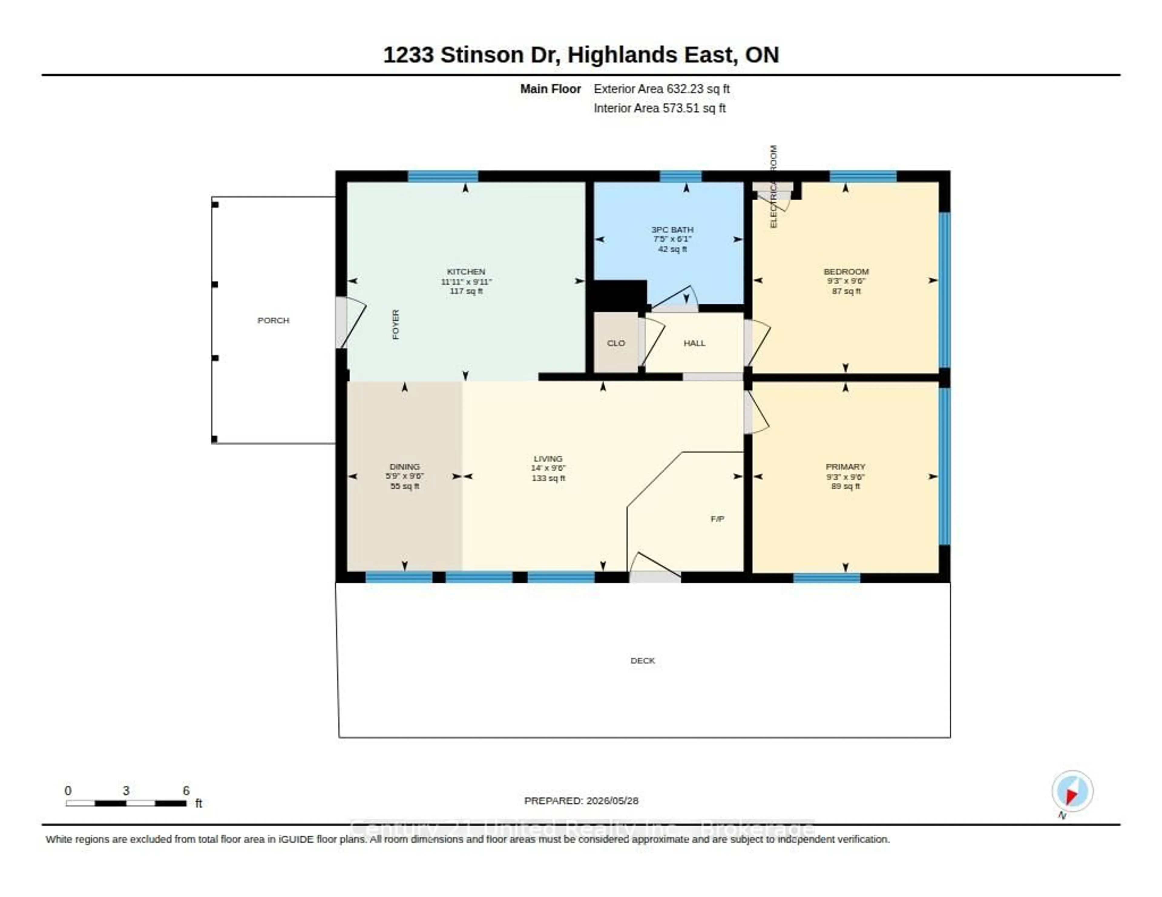Floor plan for 1233 Stinson Dr, Highlands East Ontario K0L 1A0