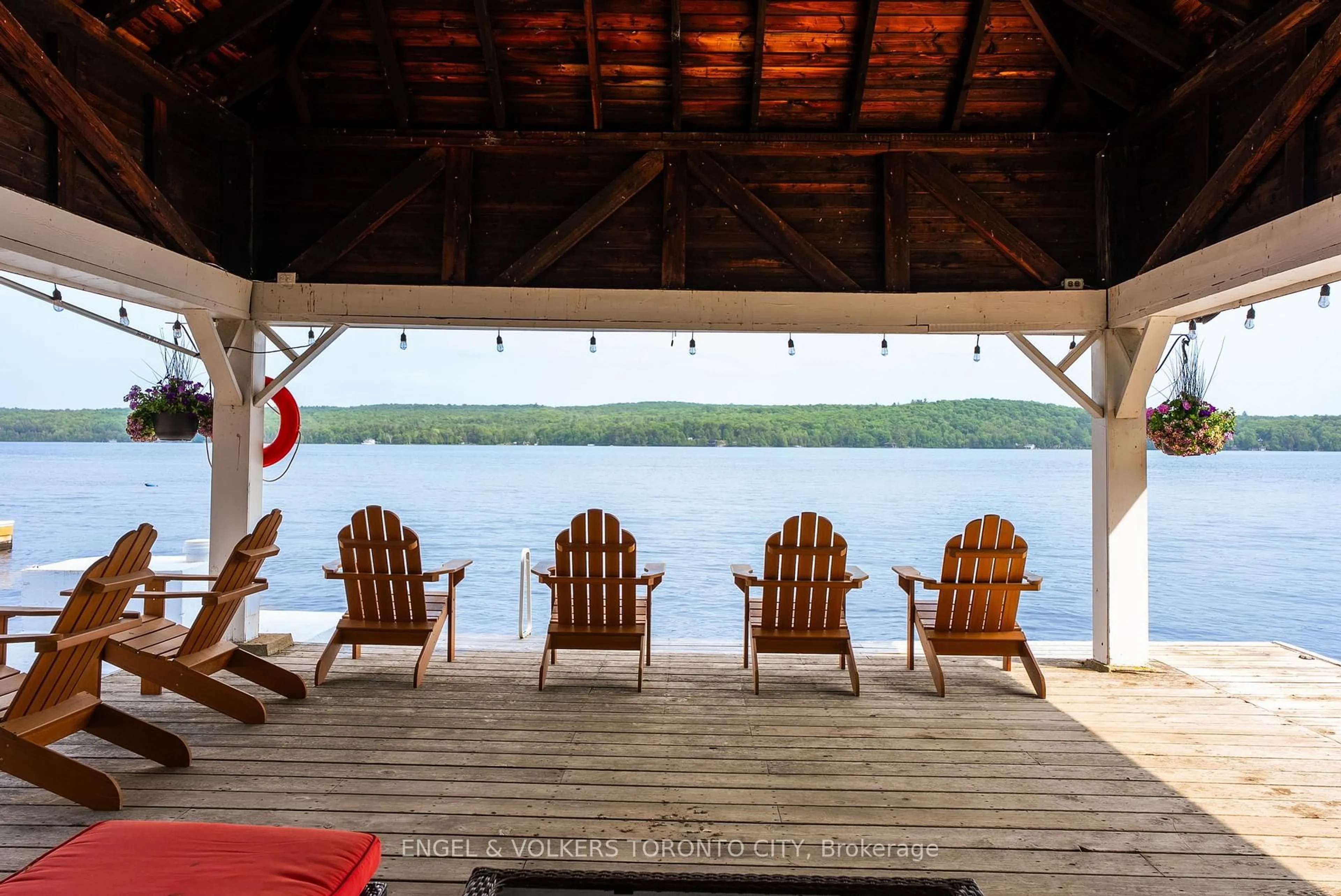 Patio, water/lake/river/ocean view for 12 Bigwin Island #129, Lake of Bays Ontario P0B 1A0