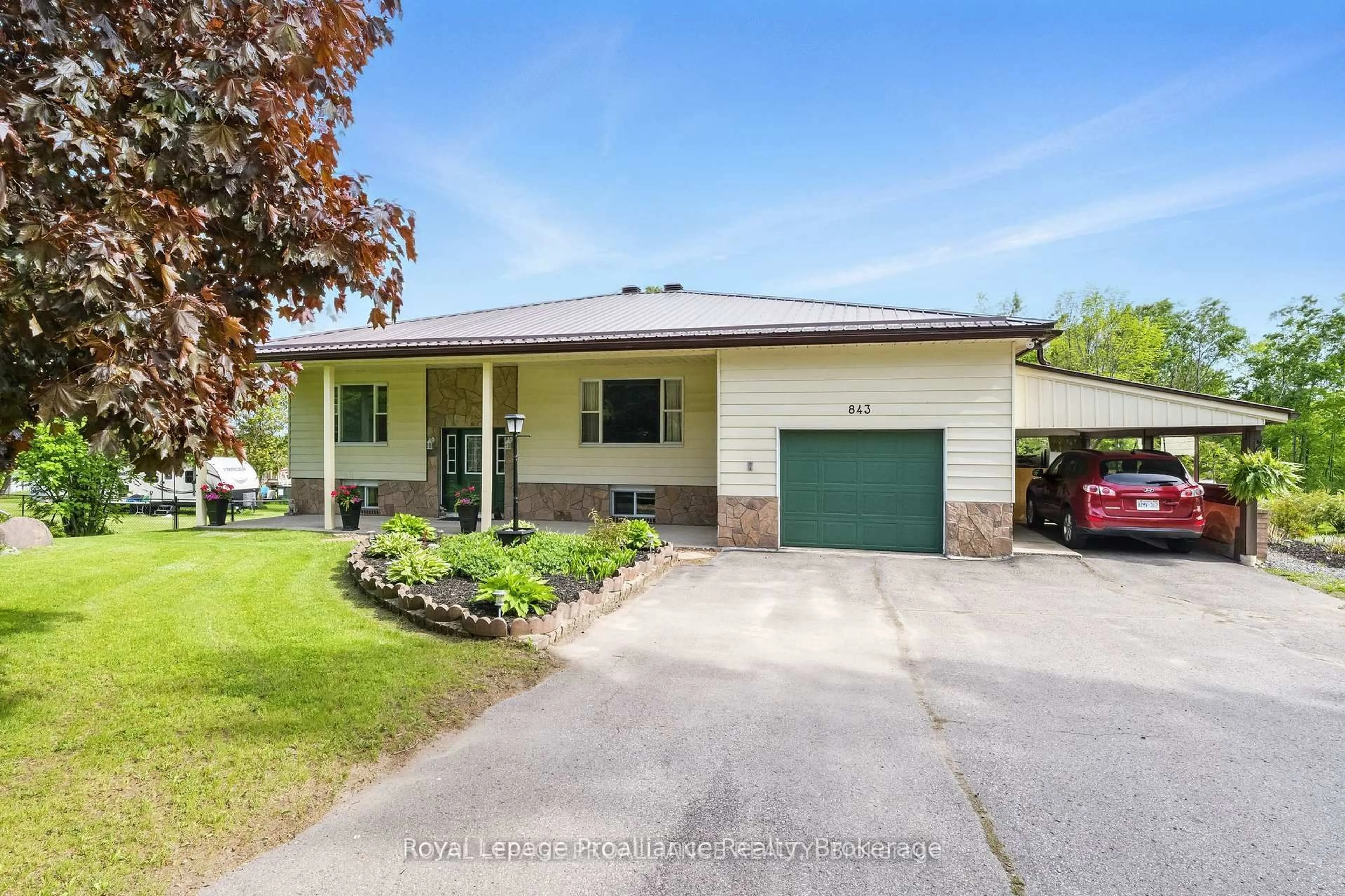 A pic from outside/outdoor area/front of a property/back of a property/a pic from drone, street for 843 County 35 Rd, Trent Hills Ontario K0L 1L0