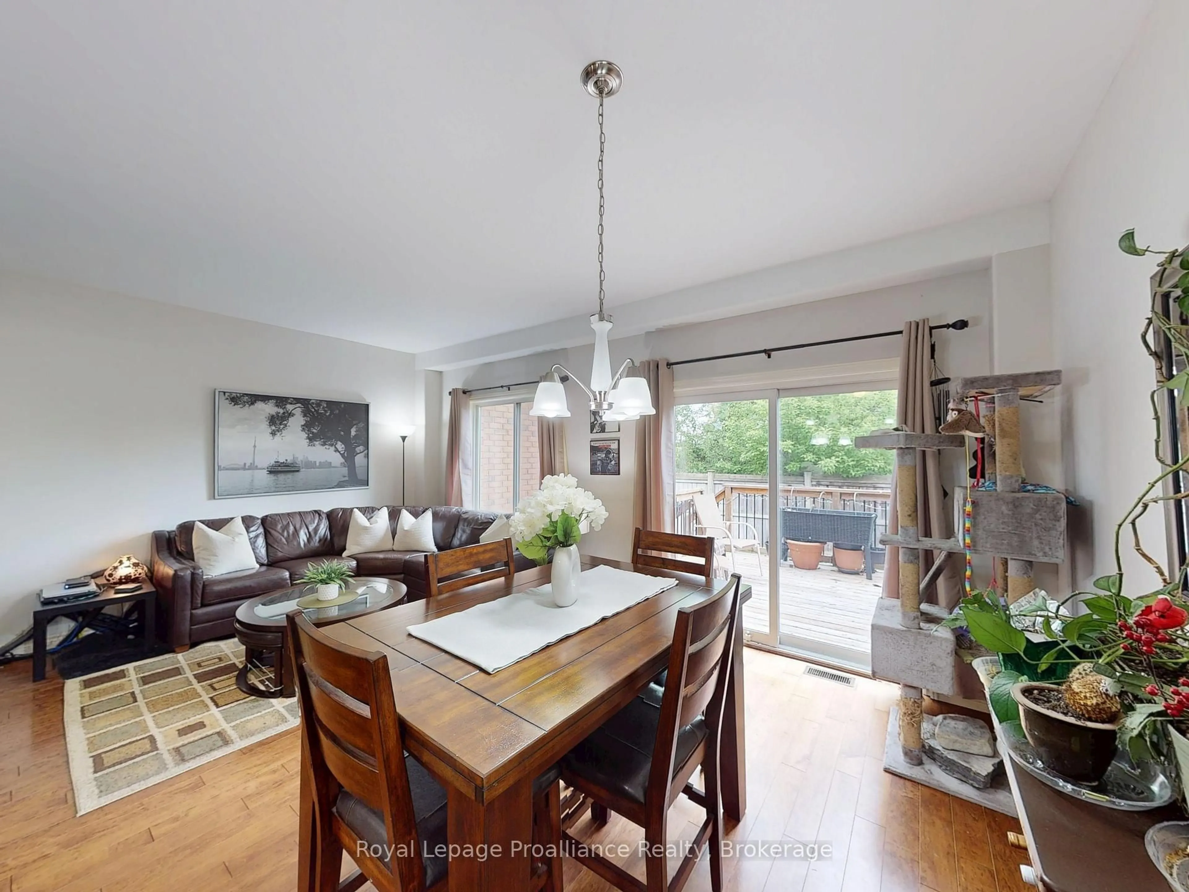 Dining room, wood/laminate floor for 194 Haig Rd #33, Belleville Ontario K8N 0A8