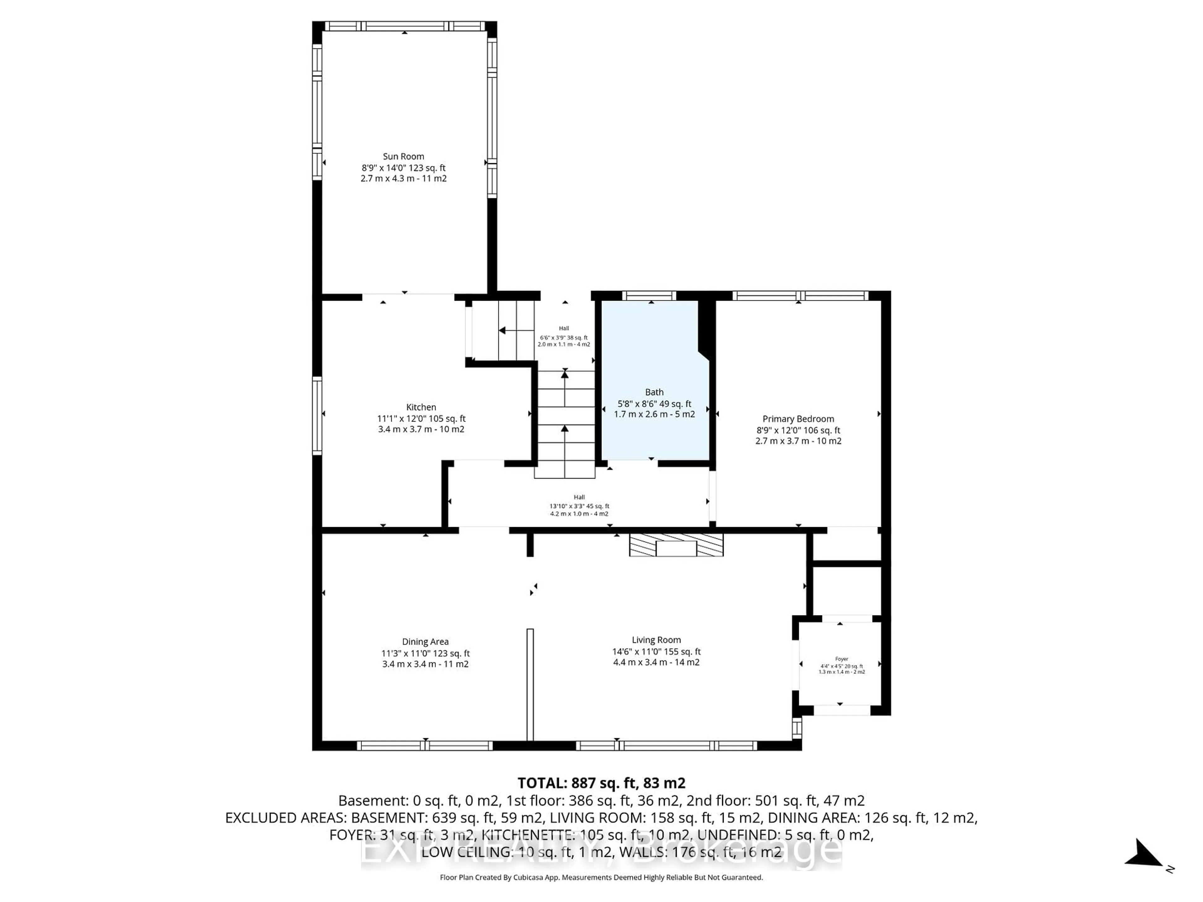 Floor plan for 252 Woodroffe Ave, Ottawa Ontario K2A 3V4