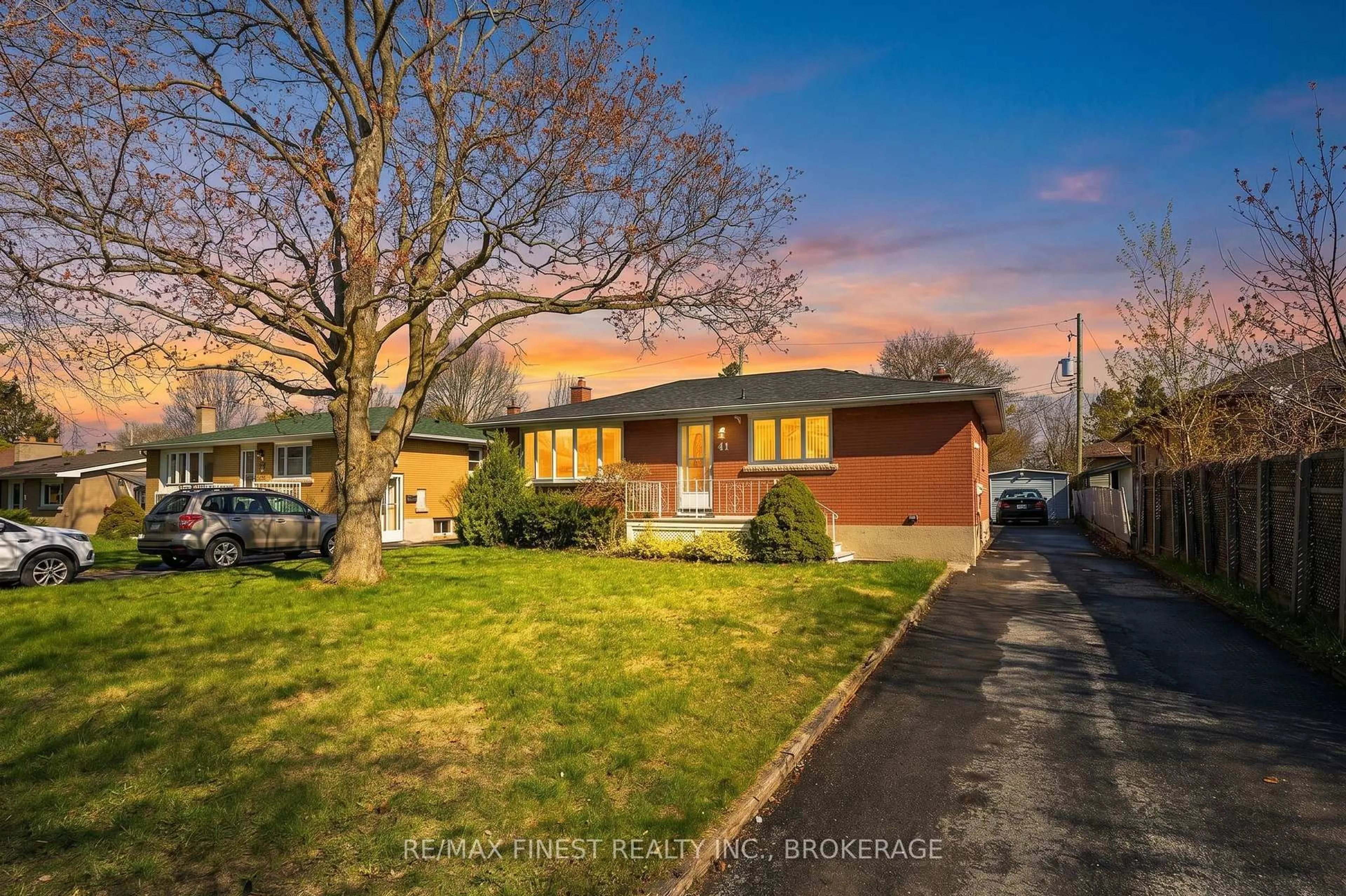 A pic from outside/outdoor area/front of a property/back of a property/a pic from drone, street for 41 Campbell Cres, Kingston Ontario K7M 1Z6