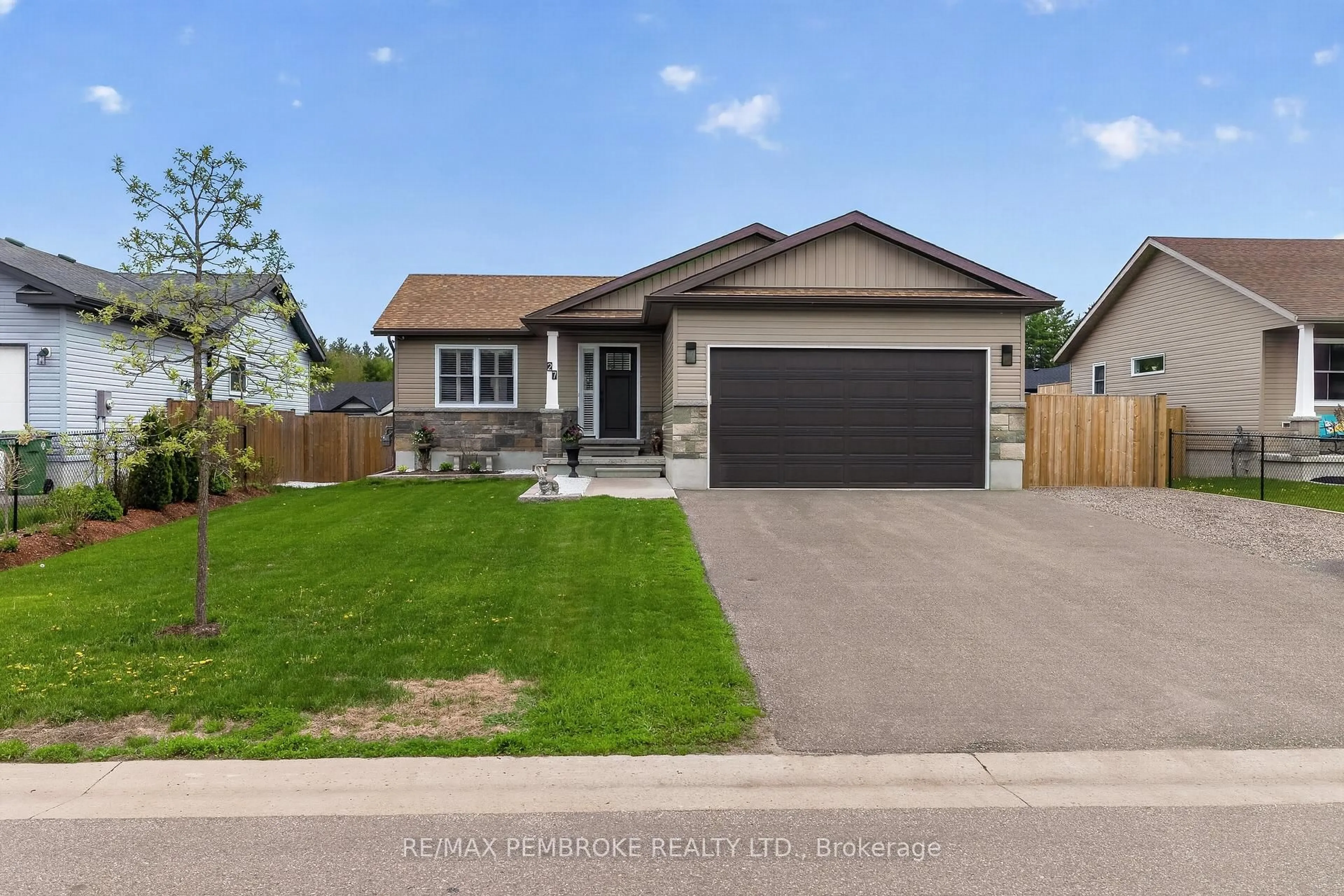 Home with brick exterior material, street for 27 Terrance Dr, Petawawa Ontario K8H 0H3