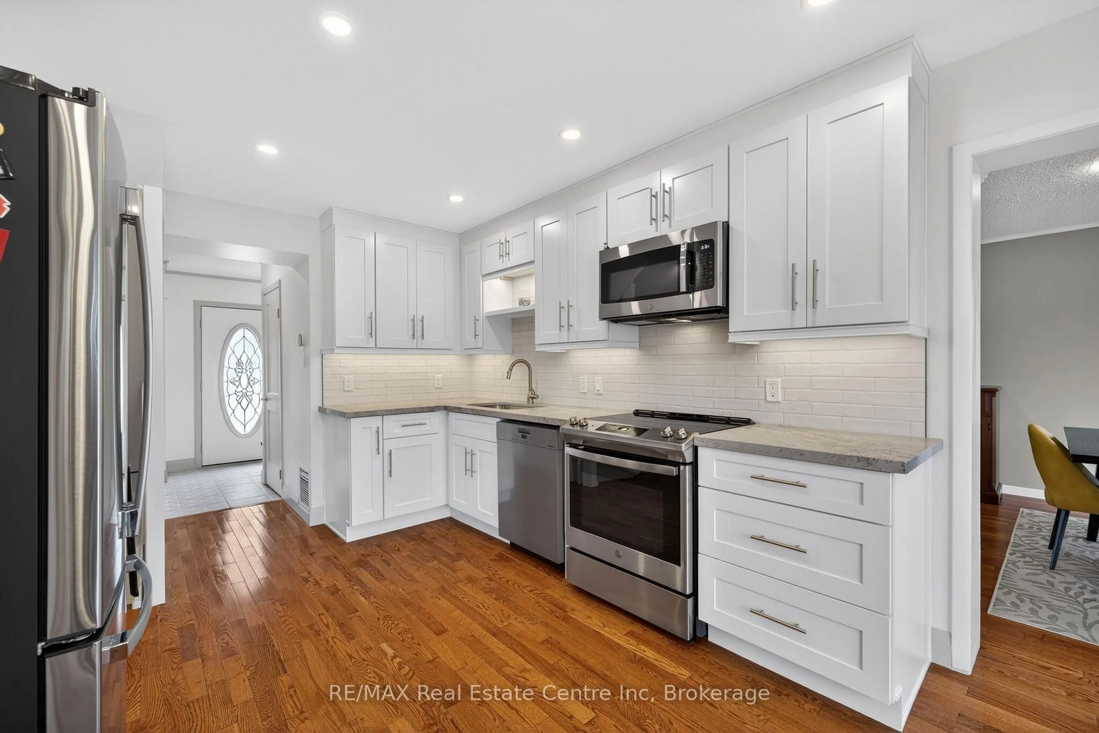 Open concept kitchen, ceramic/tile floor for 295 Water St #173, Guelph Ontario N1G 2X5