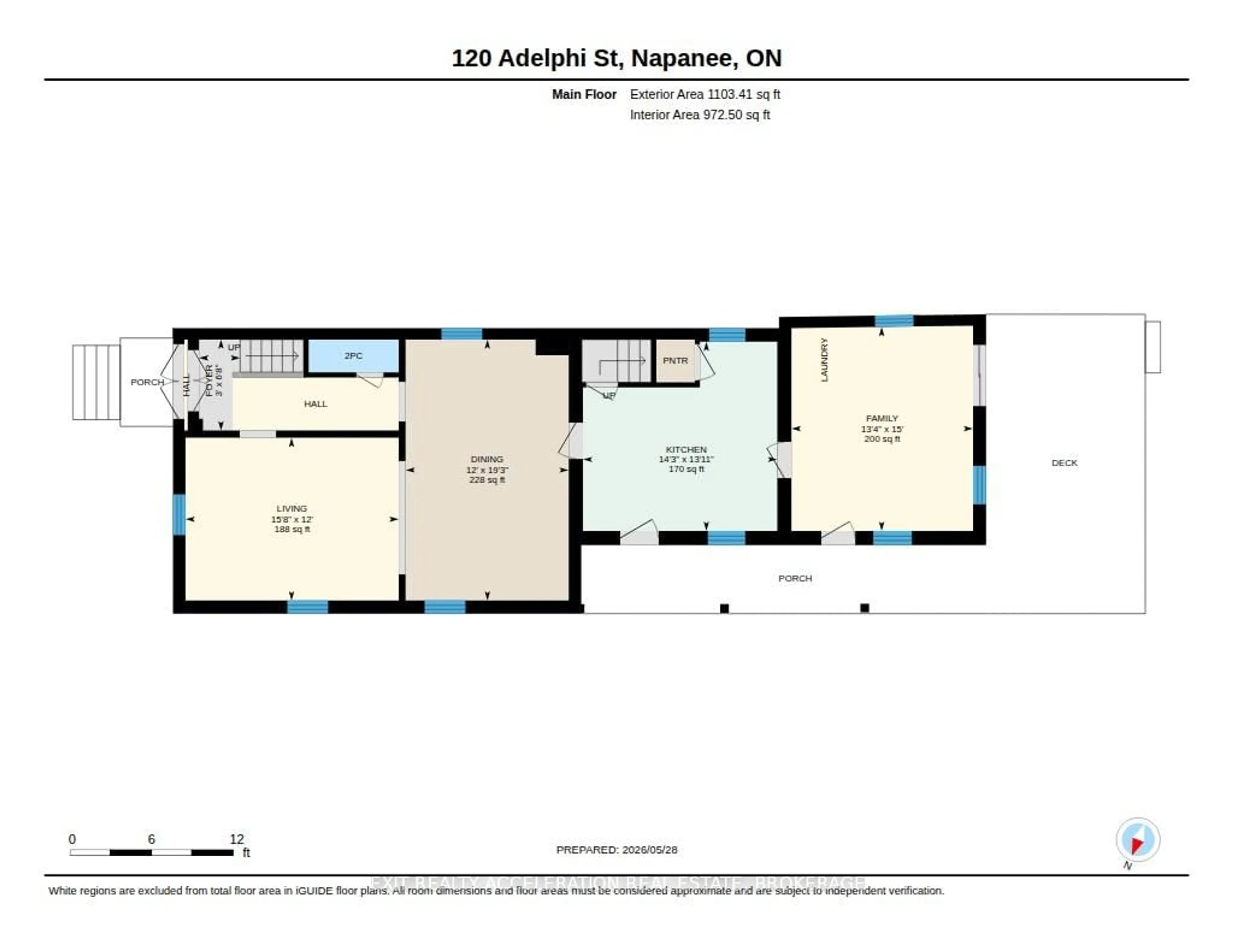 Floor plan for 120 Adelphi St, Greater Napanee Ontario K7R 1T4