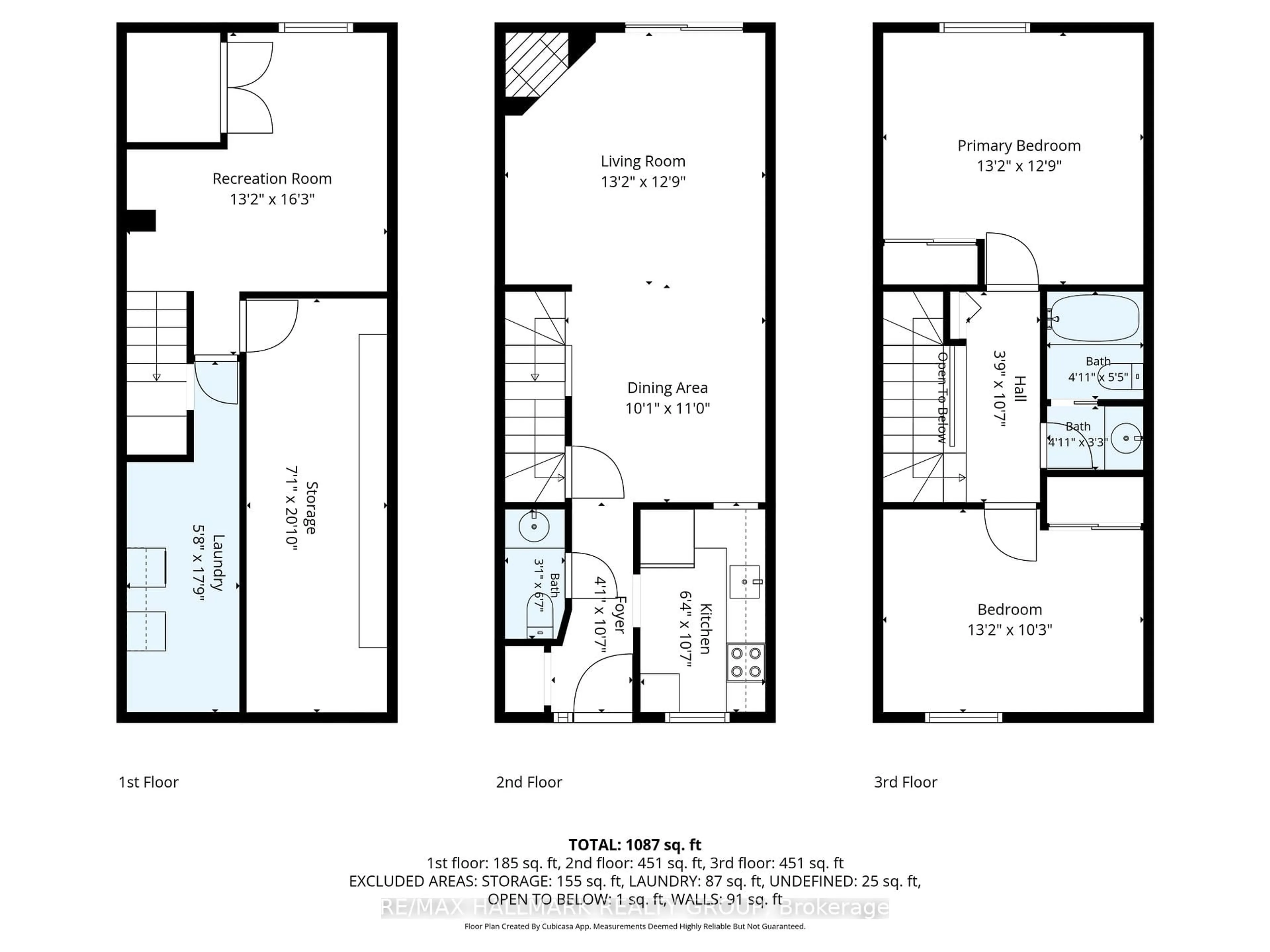 Floor plan for 158 Valley Stream Dr #D, Ottawa Ontario K2H 9C6