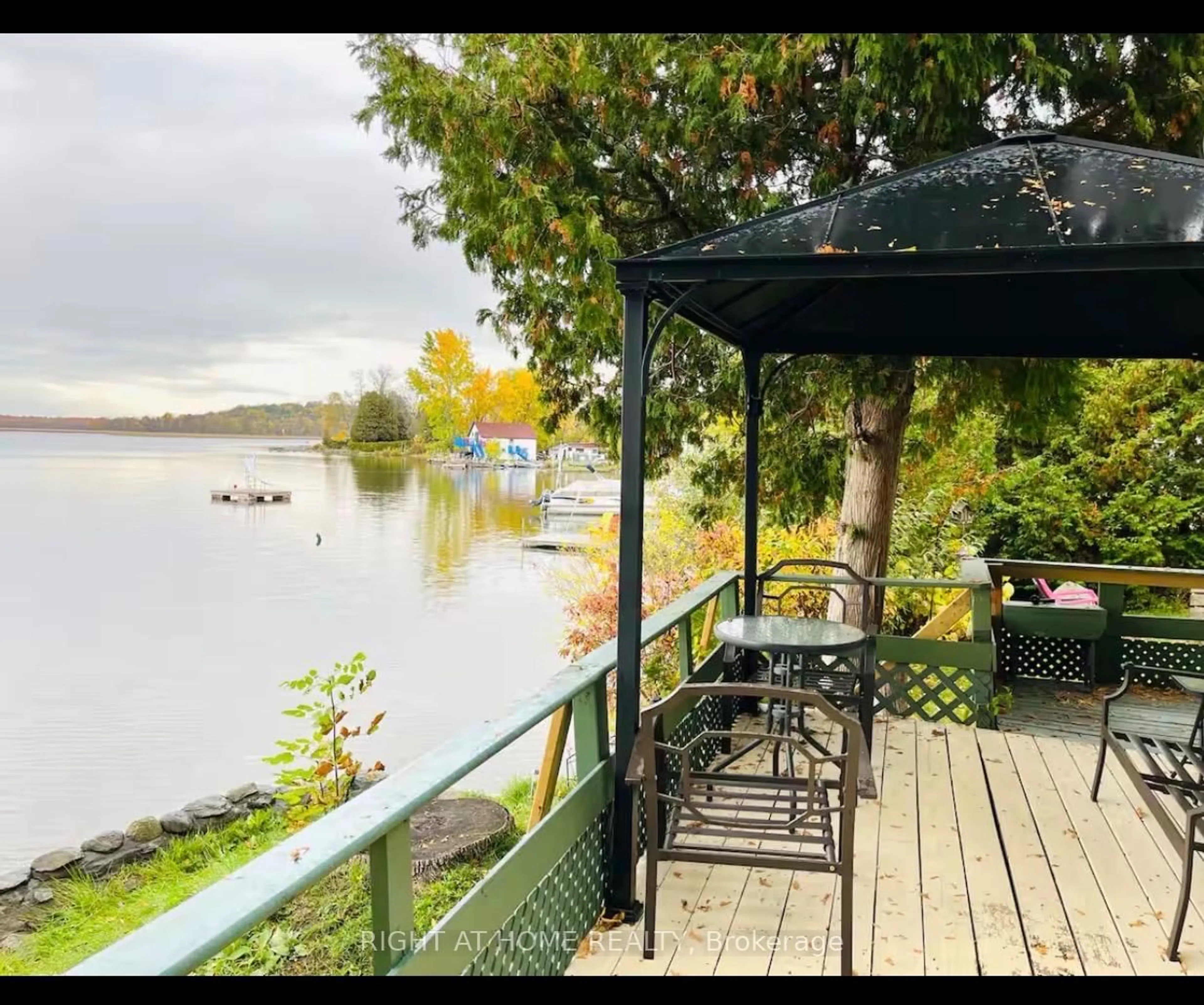 Patio, water/lake/river/ocean view for 46 Sandy Bay Rd, Alnwick/Haldimand Ontario K0L 1Y0