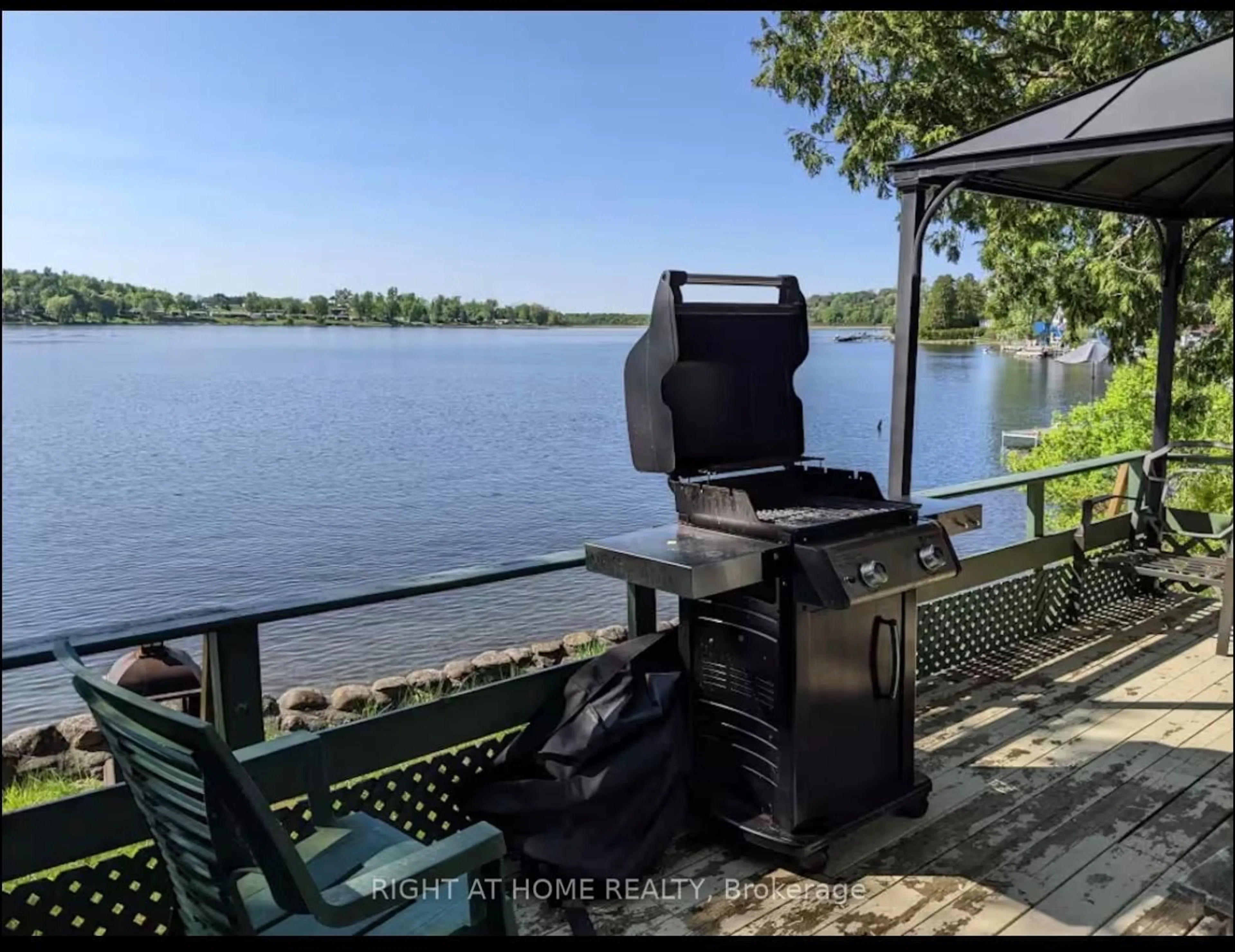 Patio, water/lake/river/ocean view for 46 Sandy Bay Rd, Alnwick/Haldimand Ontario K0L 1Y0