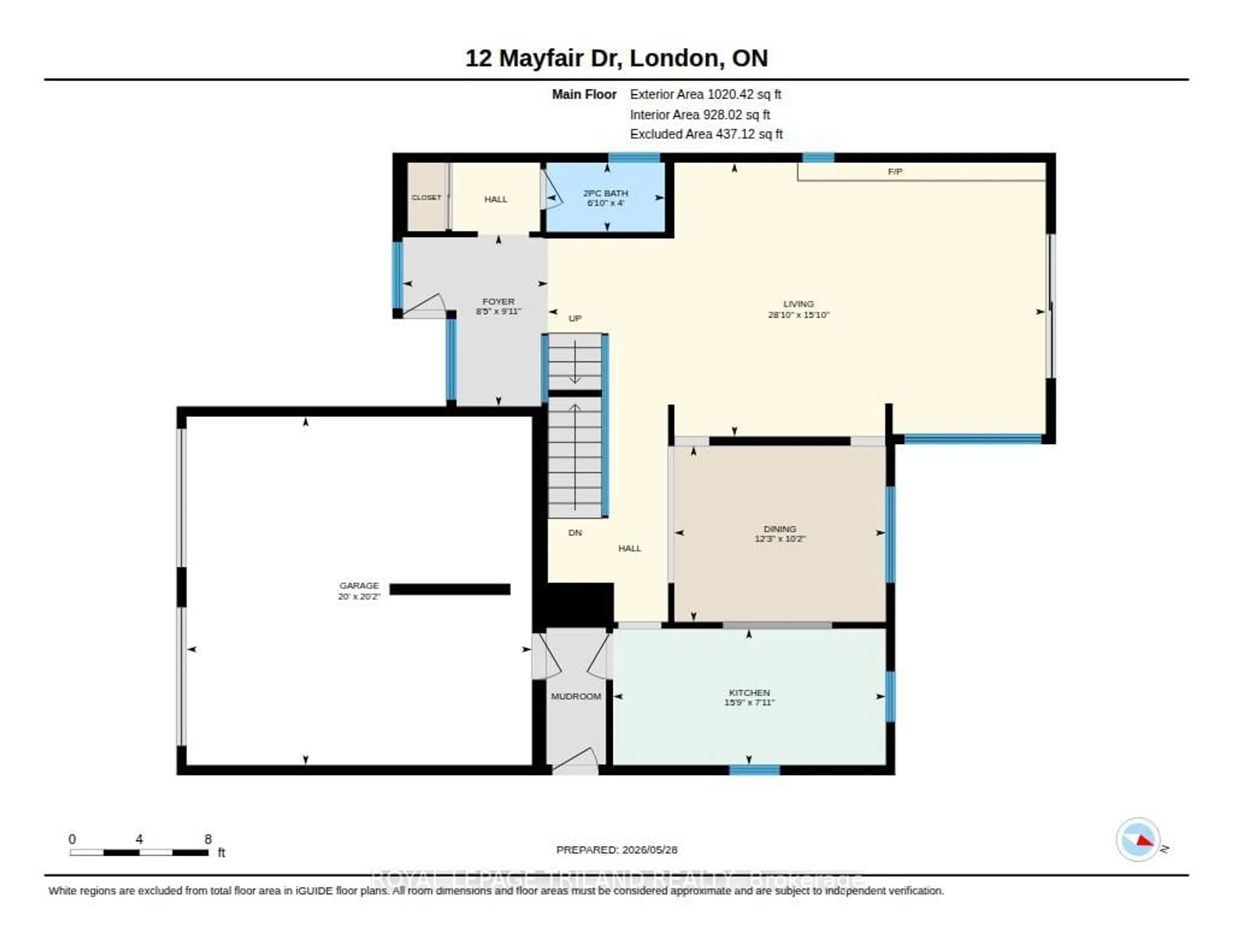 Floor plan for 12 Mayfair Dr, London East Ontario N6A 2M6