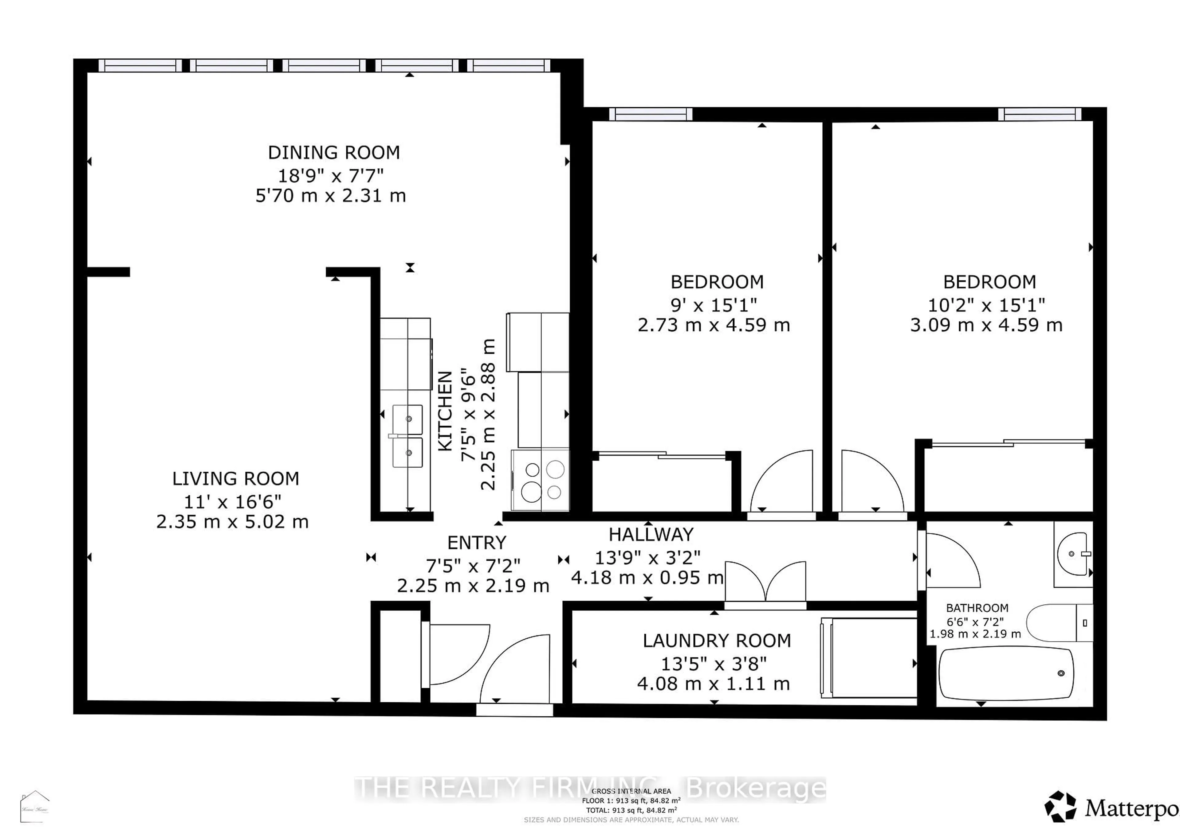 Floor plan for 135 Baseline Rd #403, London South Ontario N6J 4W4