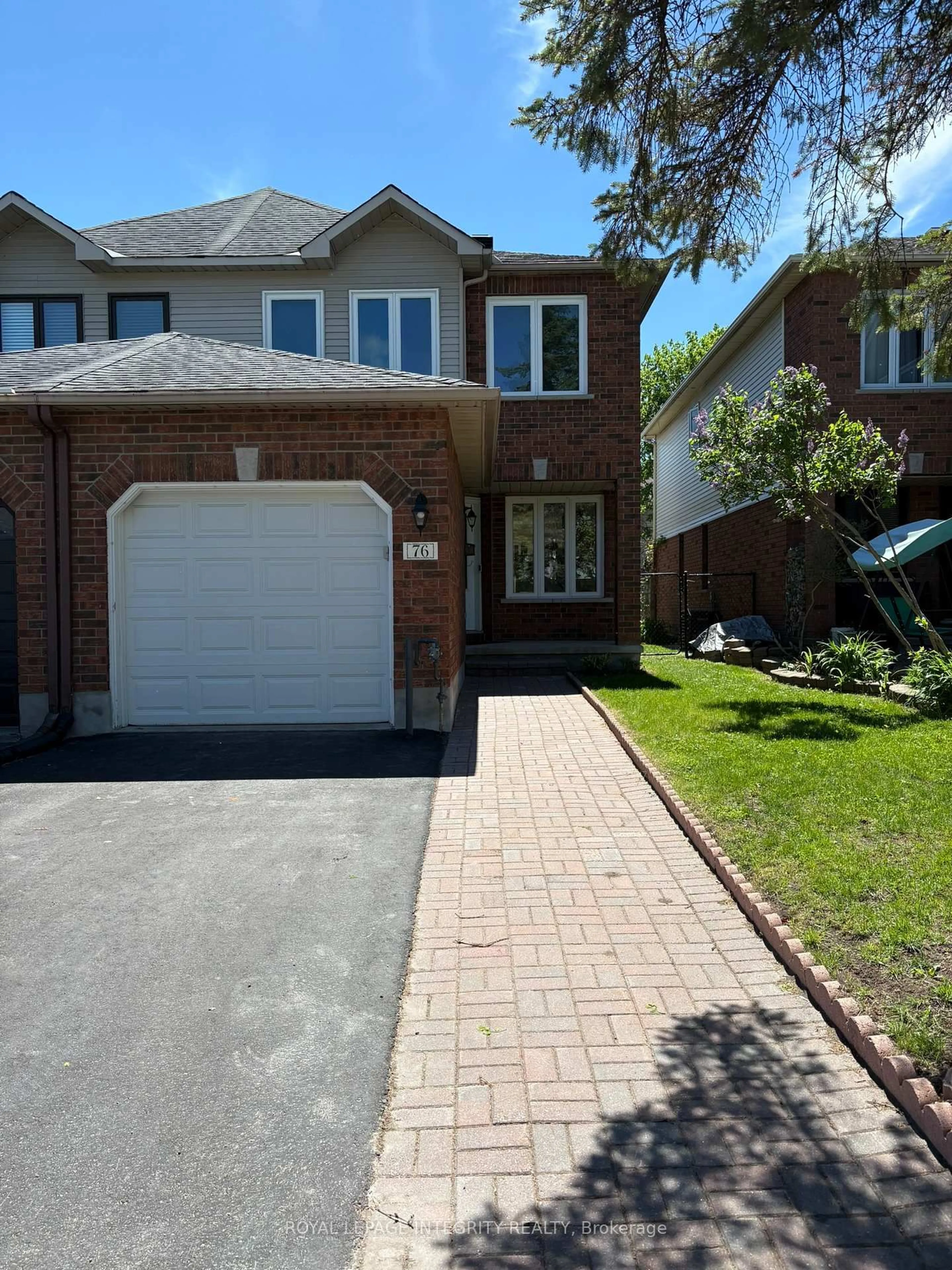 Home with brick exterior material, street for 76 Hunterswood Cres, Ottawa Ontario K1G 5V9