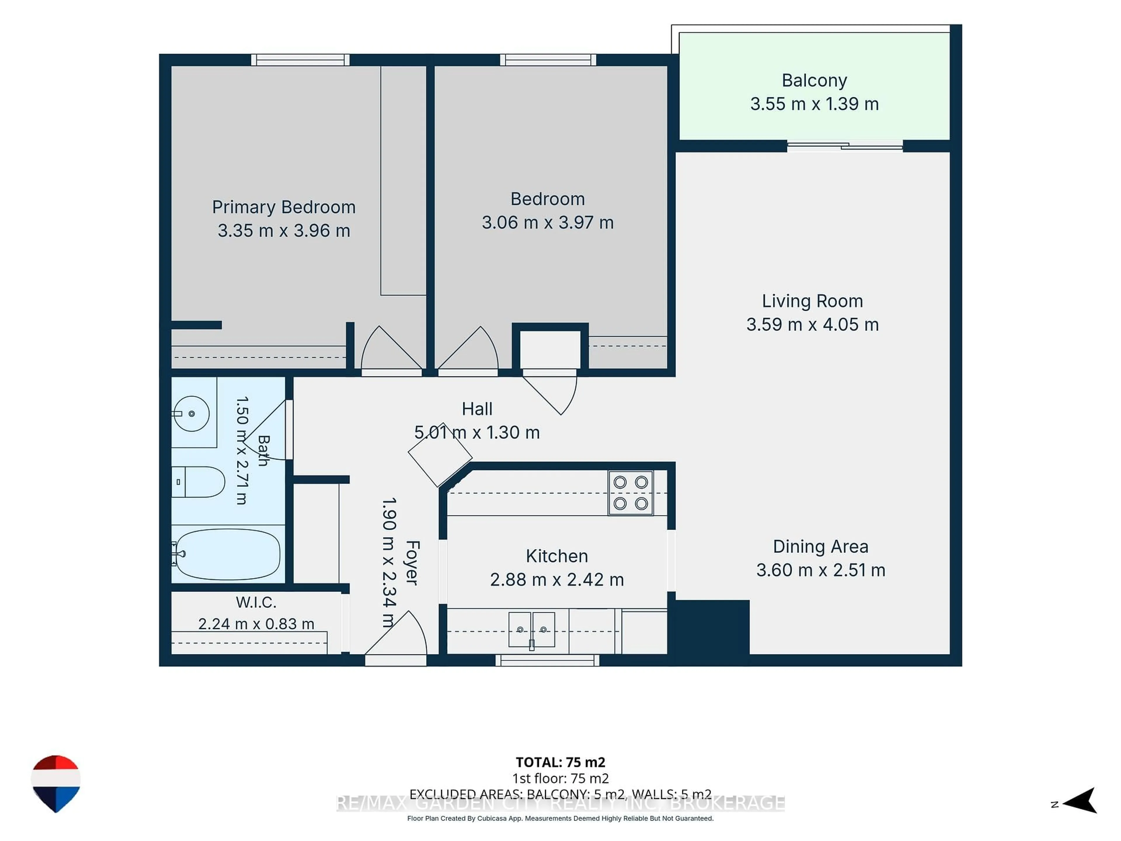 Floor plan for 72 Main St #211, Port Colborne Ontario L3K 5Z8