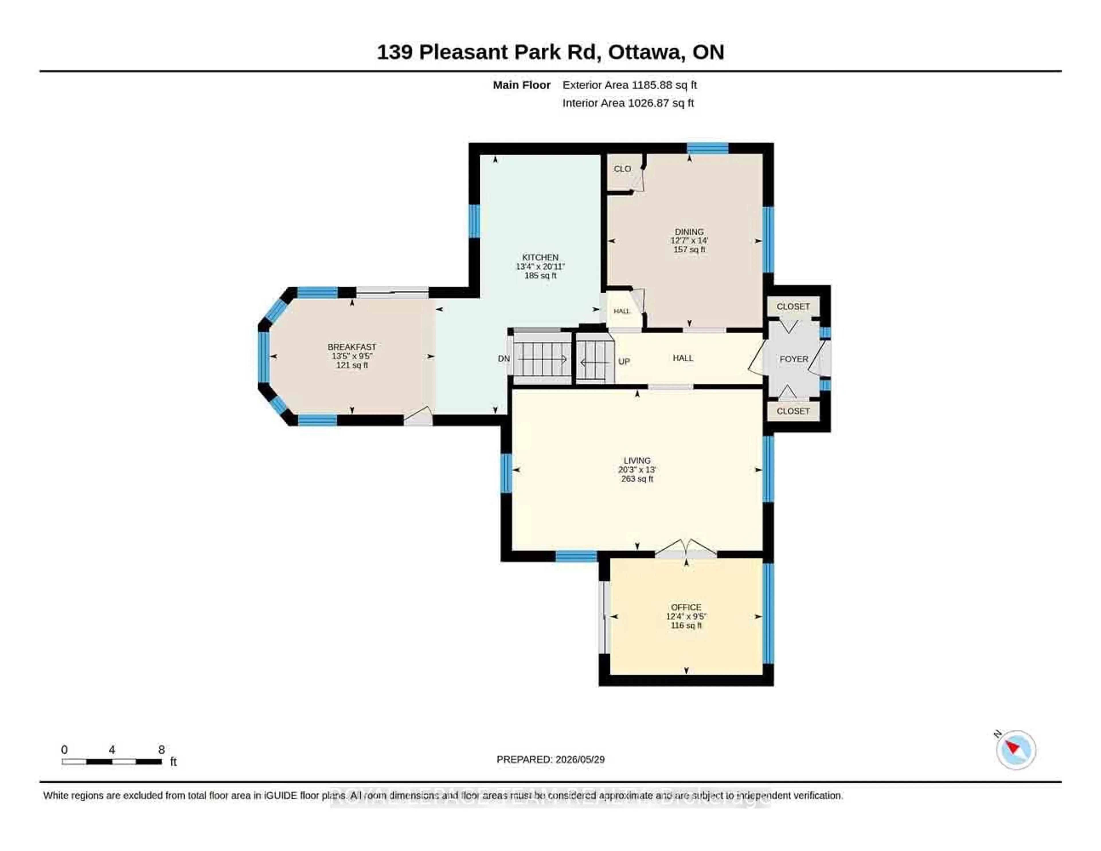 Floor plan for 139 PLEASANT PARK Rd, Ottawa Ontario K1H 5M4