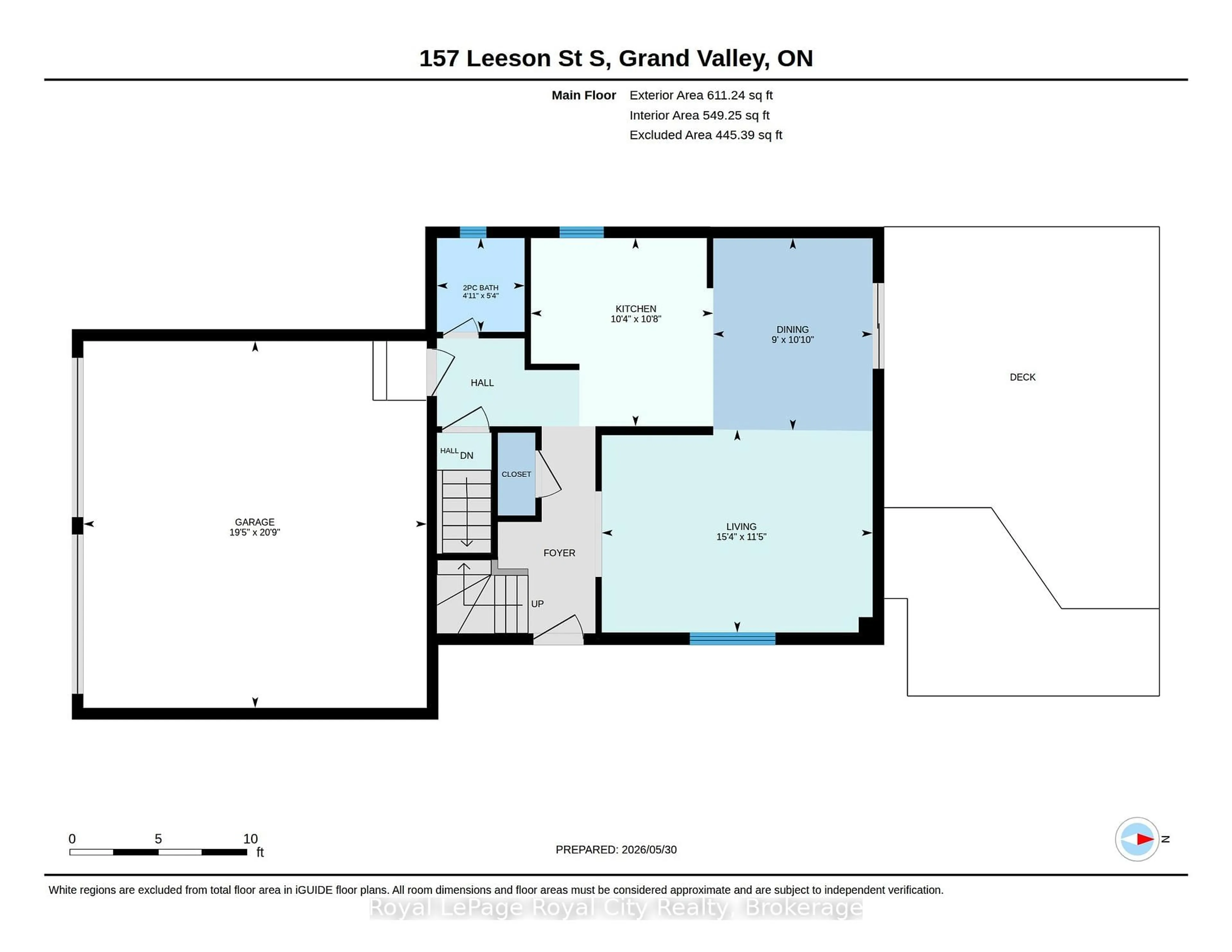 Floor plan for 157 Leeson St, East Luther Grand Valley Ontario L9W 5Y8