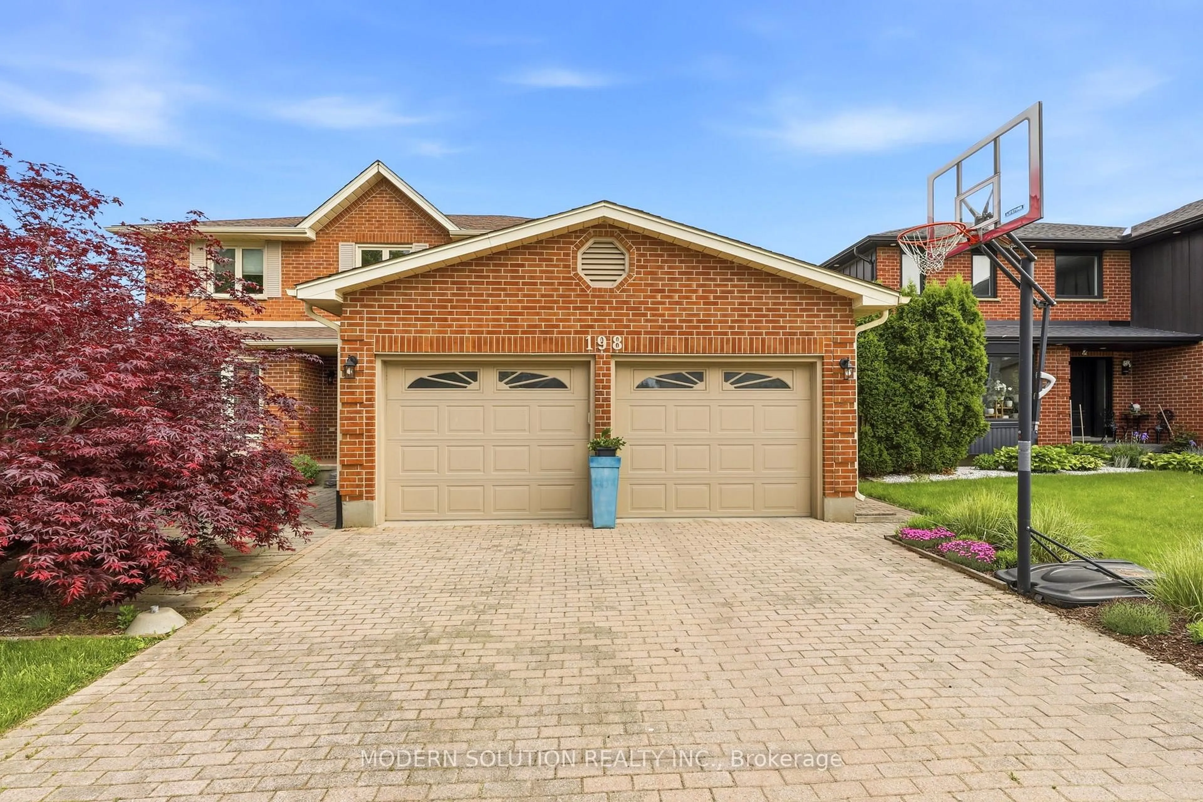 Home with brick exterior material, street for 198 Pine Valley Dr, London South Ontario N6J 4N7