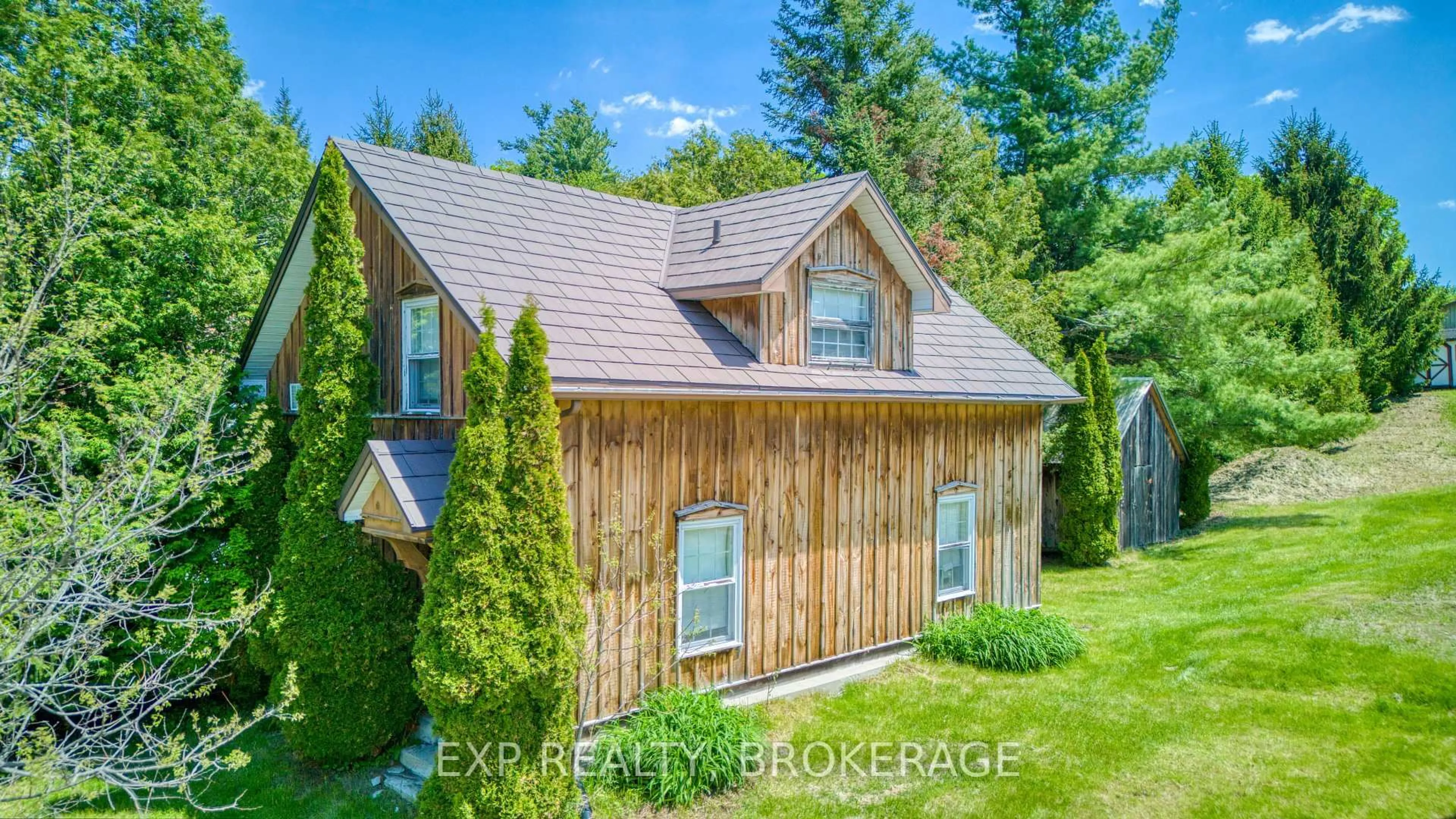 A pic from outside/outdoor area/front of a property/back of a property/a pic from drone, unknown for 2740 Bolingbroke Rd, Maberly Ontario K0H 2B0