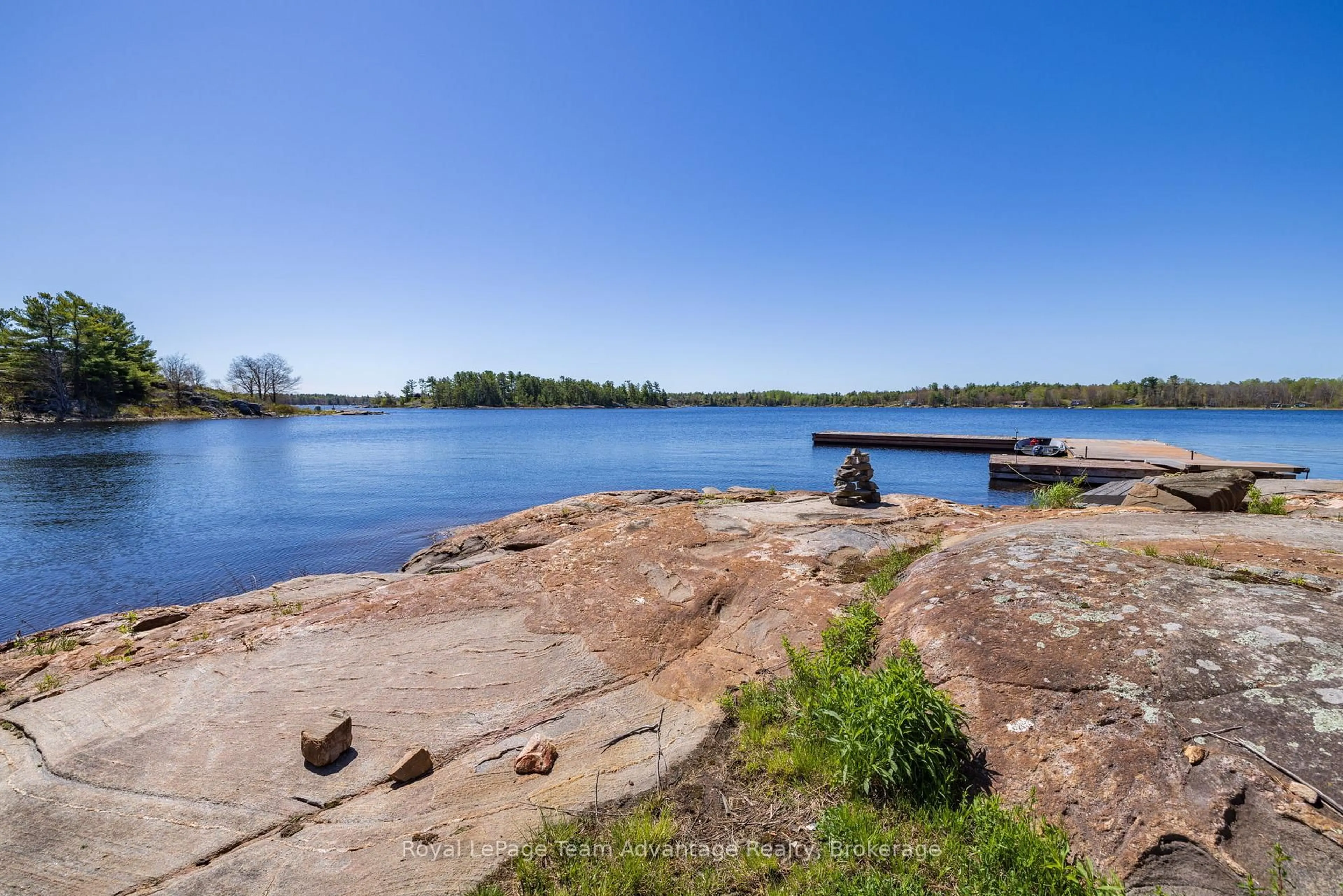 Patio, water/lake/river/ocean view for 121 Rattlebear Dr, The Archipelago Ontario P0G 1K0