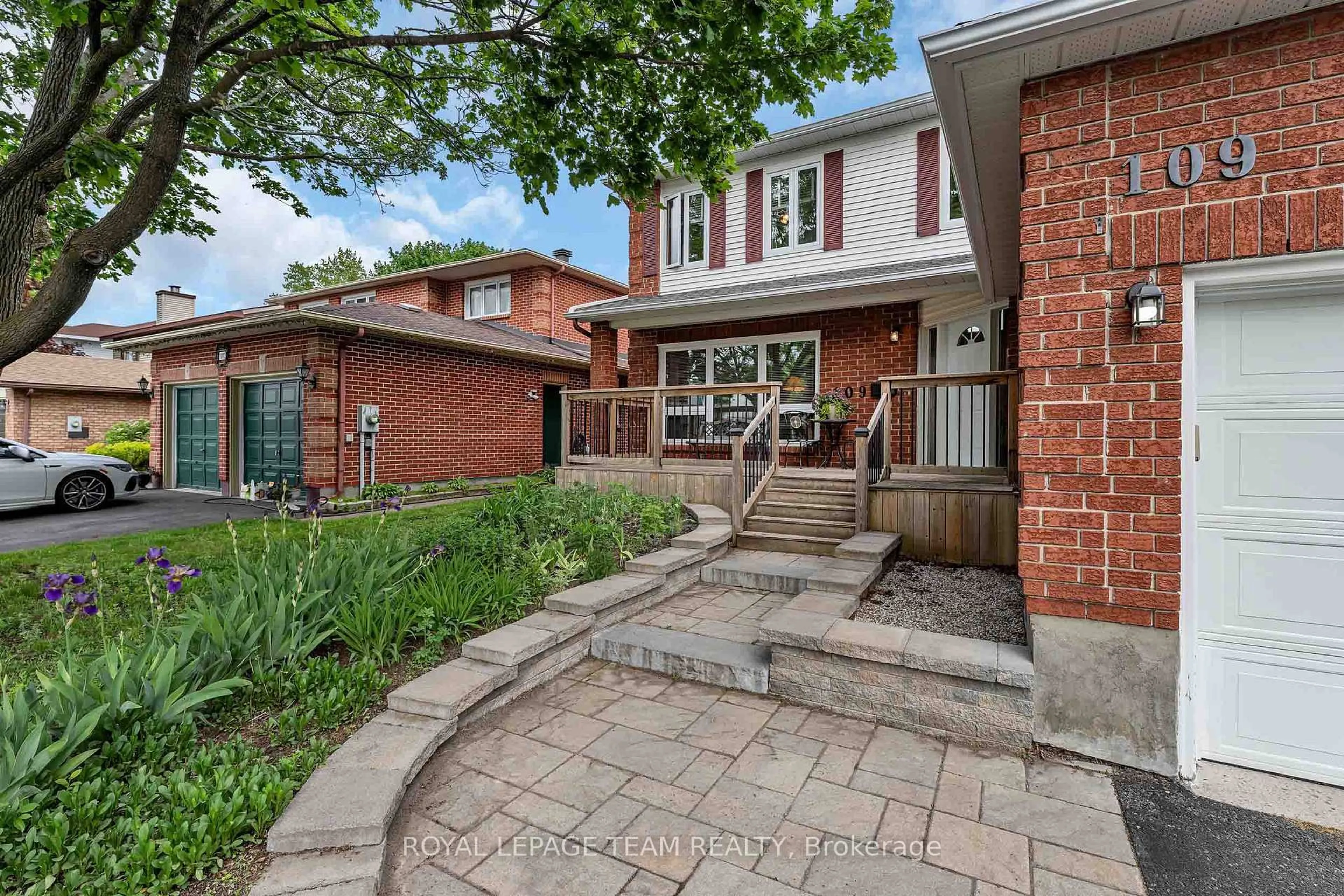 Home with brick exterior material, street for 109 Belleview Dr, Kanata Ontario K2L 3H2