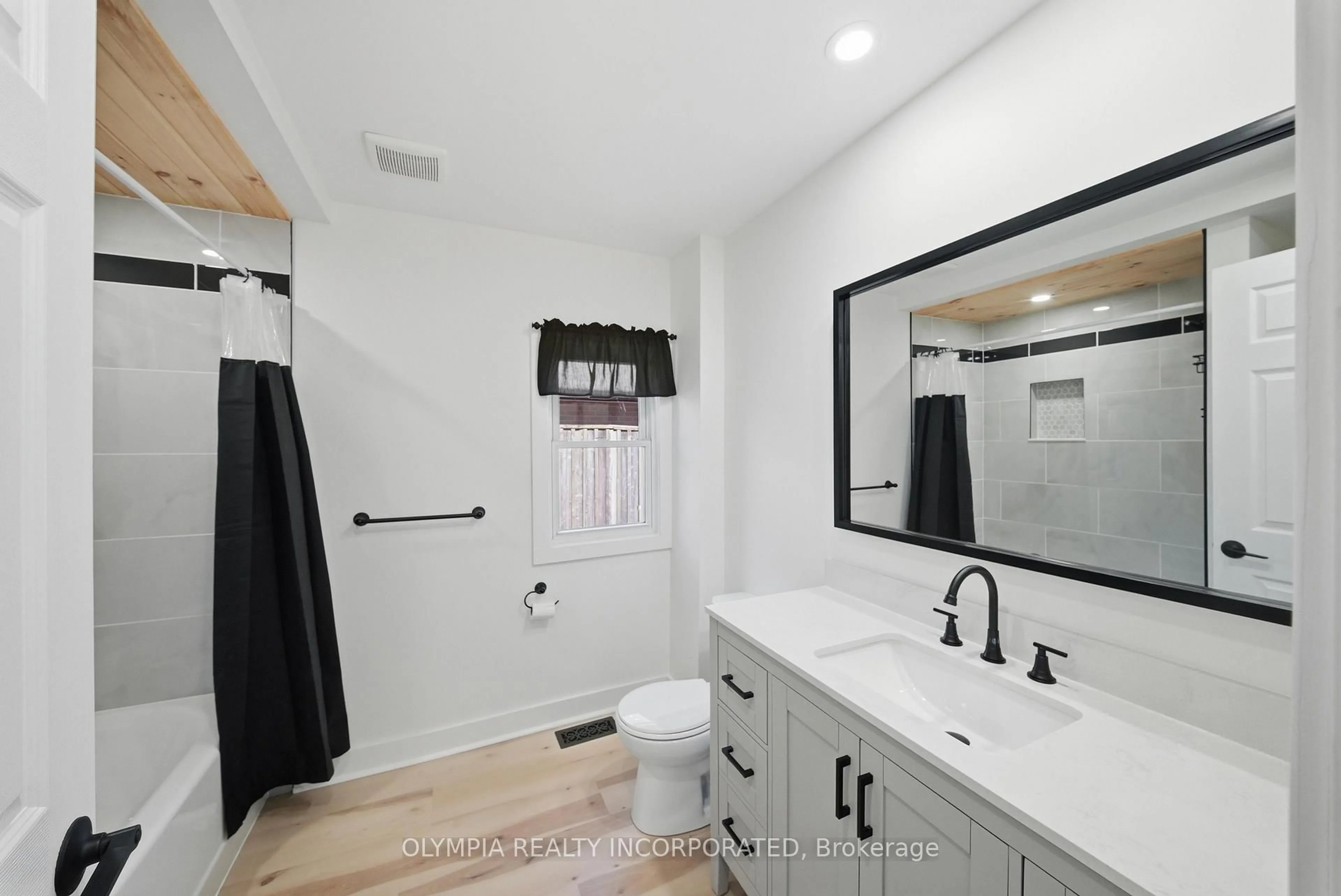 Contemporary bathroom, ceramic/tile floor for 7936 Beaverdams Rd, Niagara Falls Ontario L2H 1R5