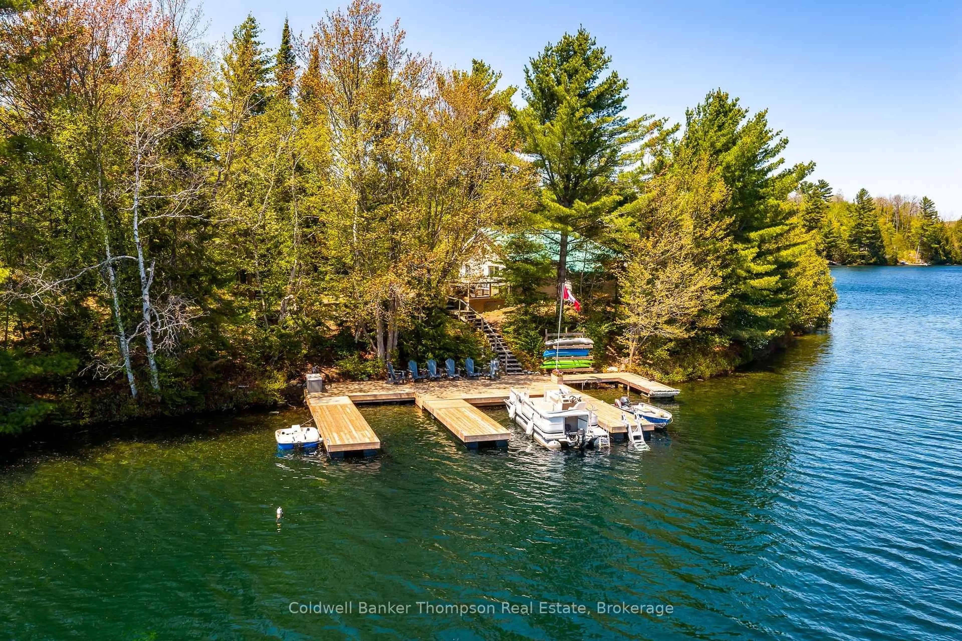 A pic from outside/outdoor area/front of a property/back of a property/a pic from drone, water/lake/river/ocean view for 0 Nottaway Island, Perry Ontario P0A 1J0