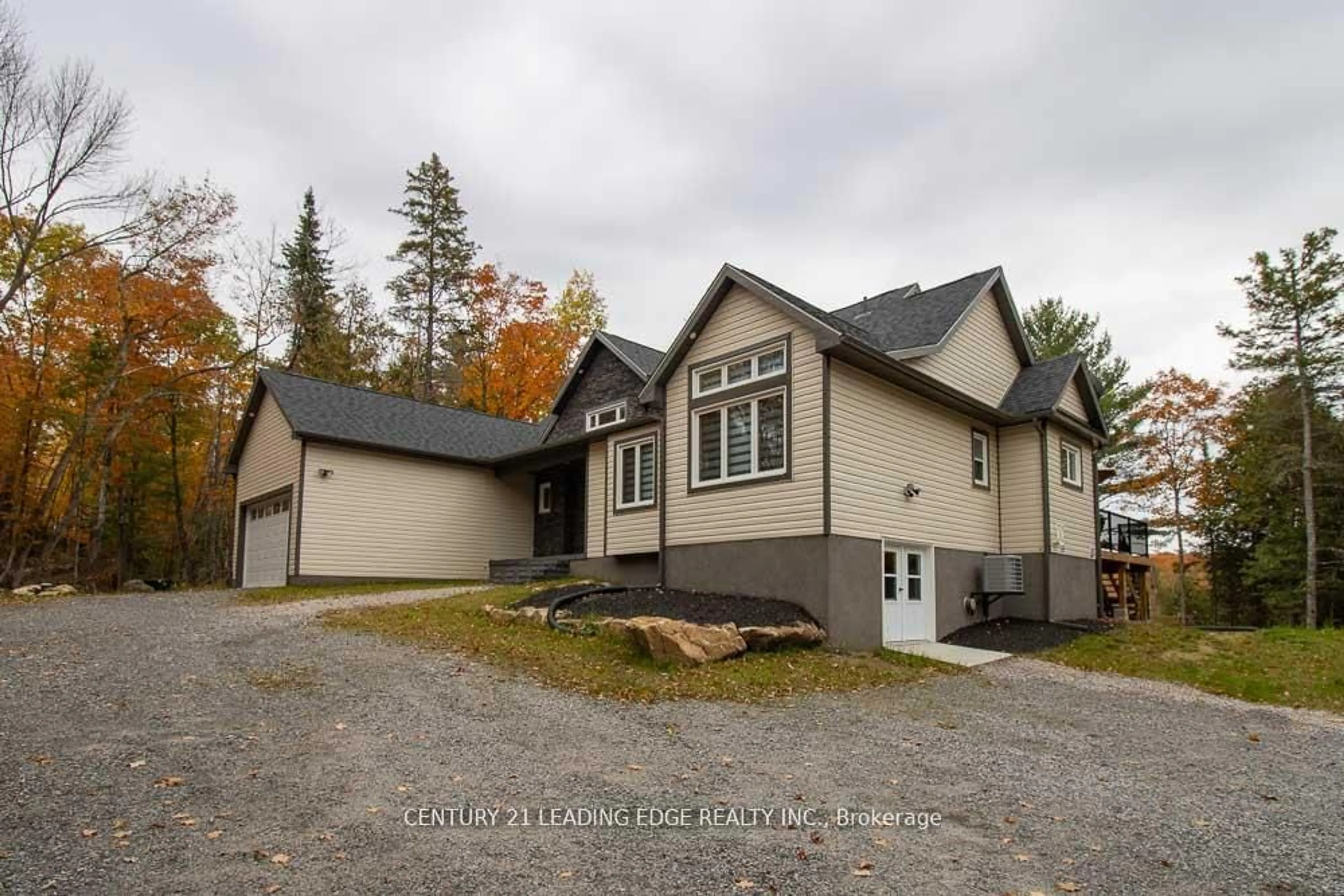 Home with vinyl exterior material, street for 1056 Lippert Lane, Bancroft Ontario K0L 1C0