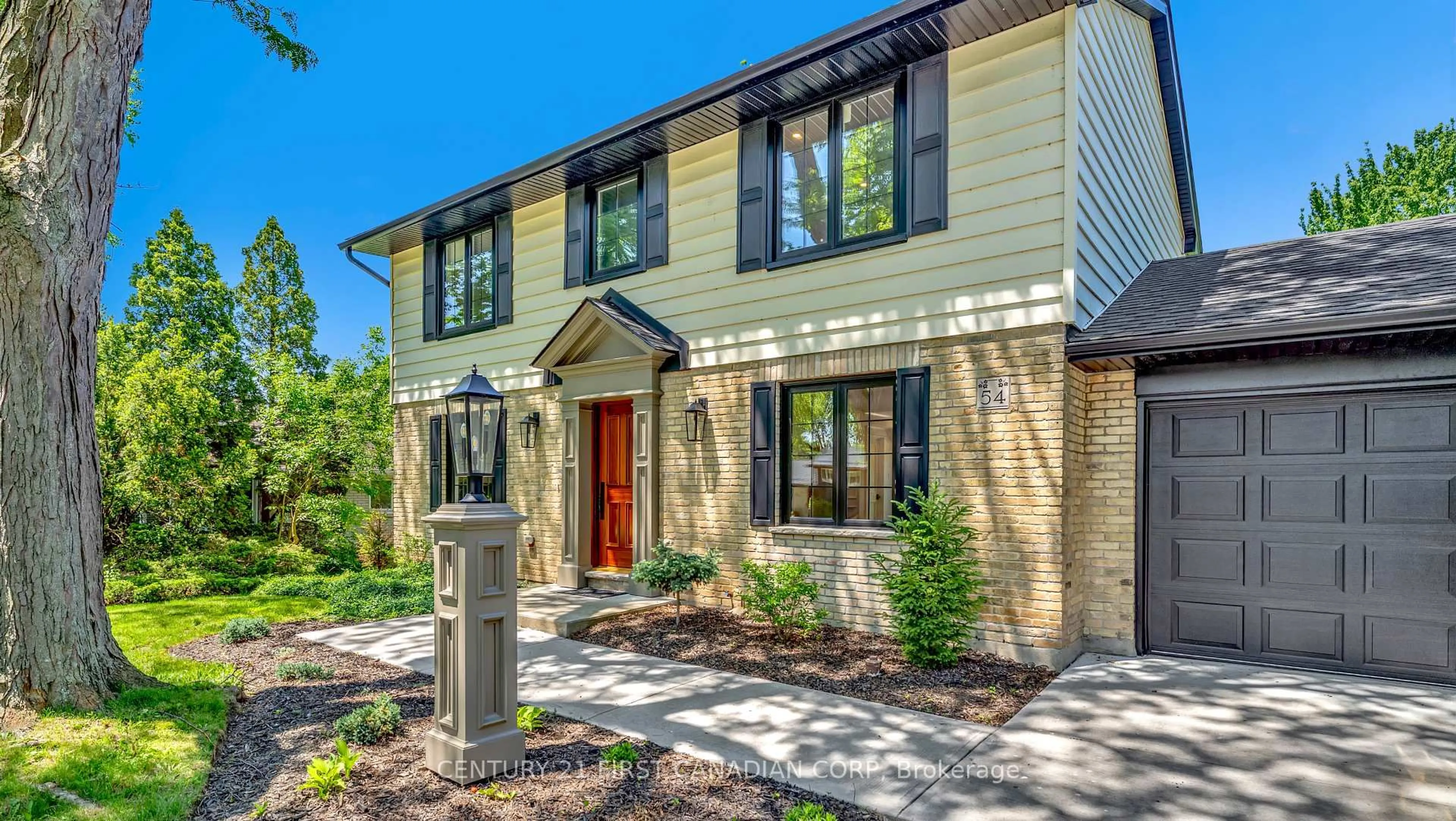 Home with brick exterior material, street for 54 Lloyd Manor Cres, London North Ontario N6H 3Z3