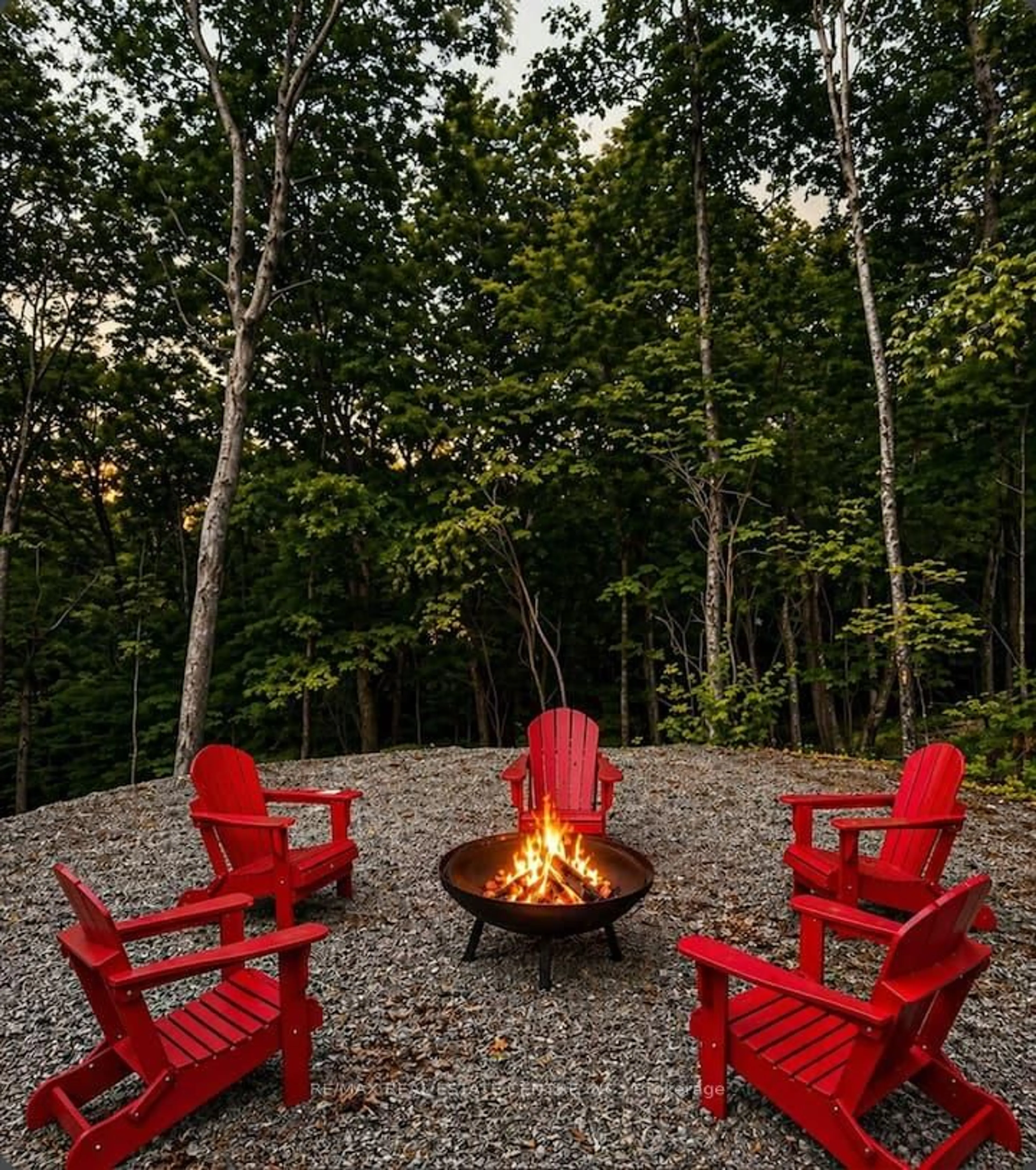 Patio, forest/trees view for 1007 Badger Hil Badger Hill Rd #70, Lake of Bays Ontario P1H 0K1