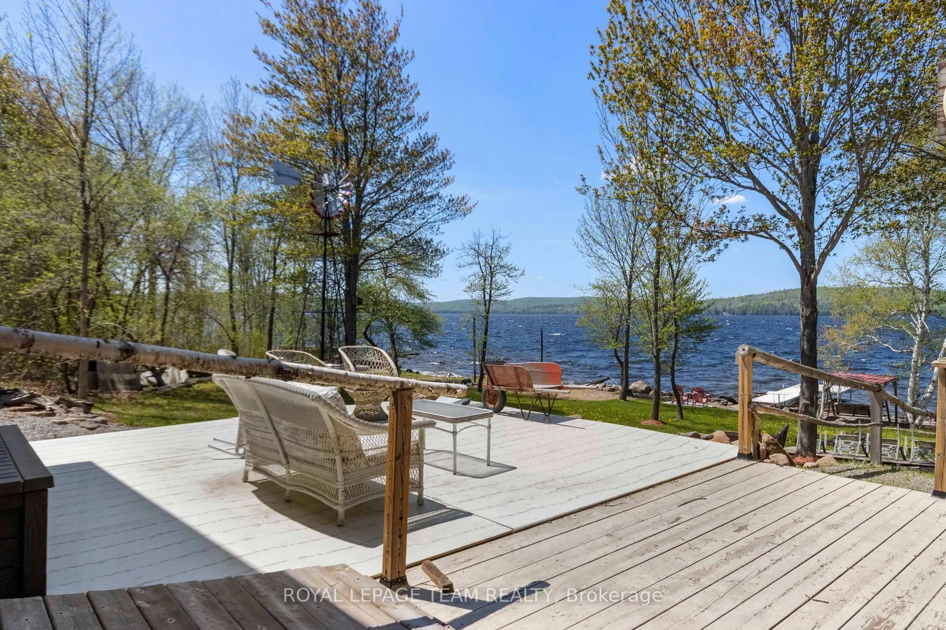 Patio, water/lake/river/ocean view for 697 Curtiss Rd, Barry's Bay Ontario K0J 1B0